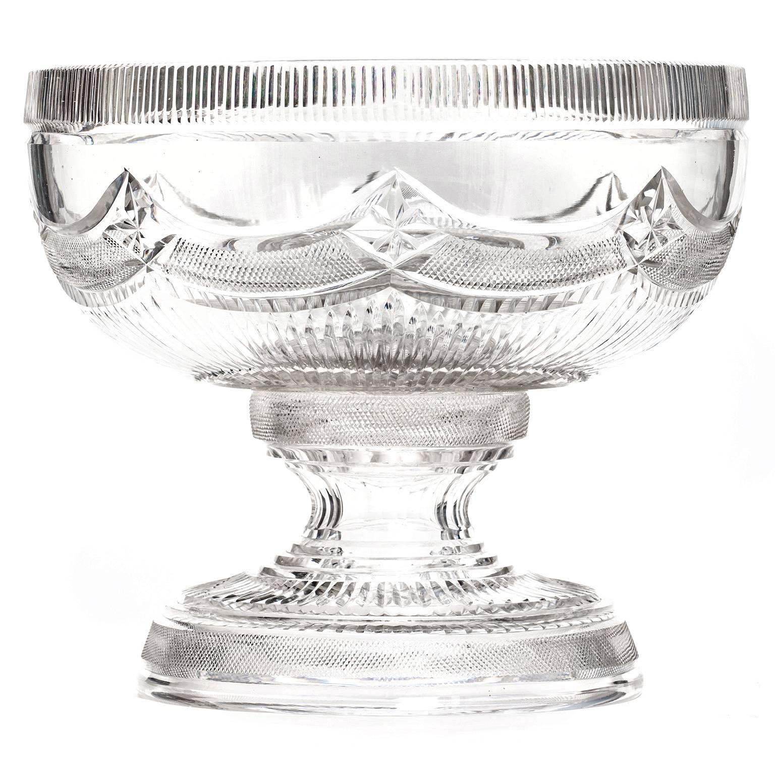 lead crystal punch bowl set