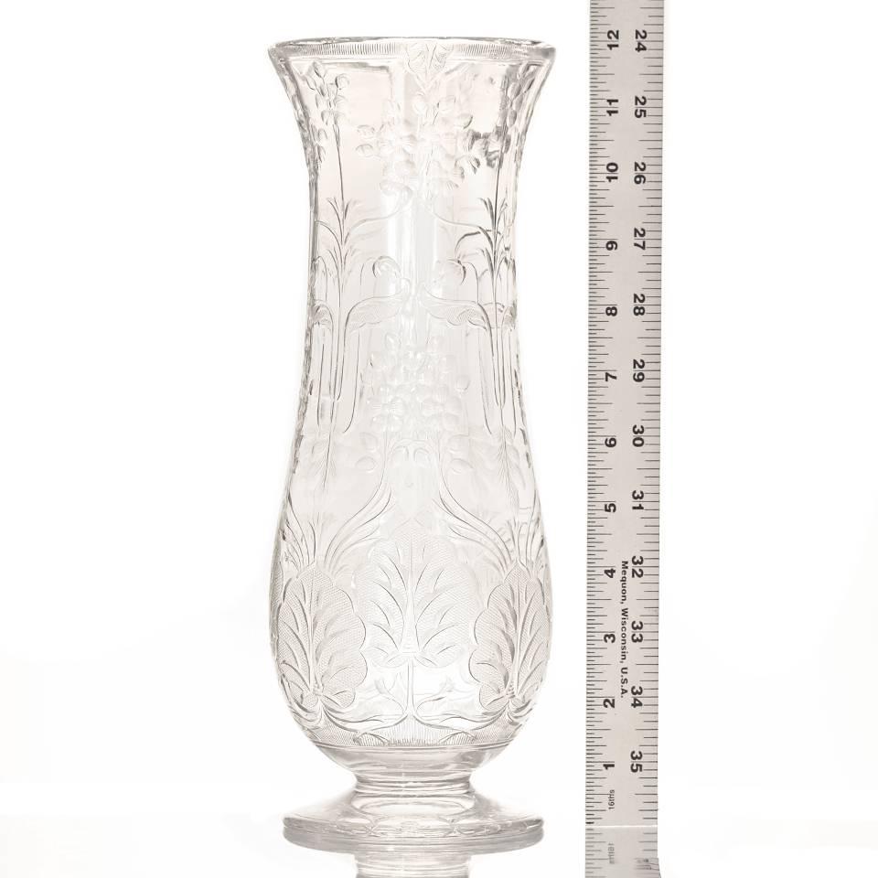 Jugendstil-Vase aus Bergkristall von Webb (Spätes 19. Jahrhundert) im Angebot