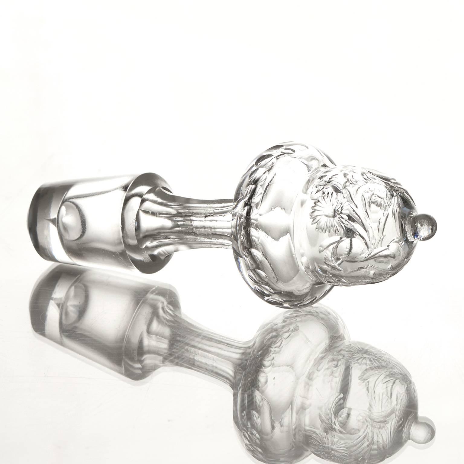 Pair of Rock Crystal Scent Bottles by Webb 3