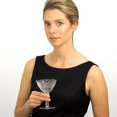 12 Magnificent Webb Rock Crystal Hollow Stem Champagne Goblets