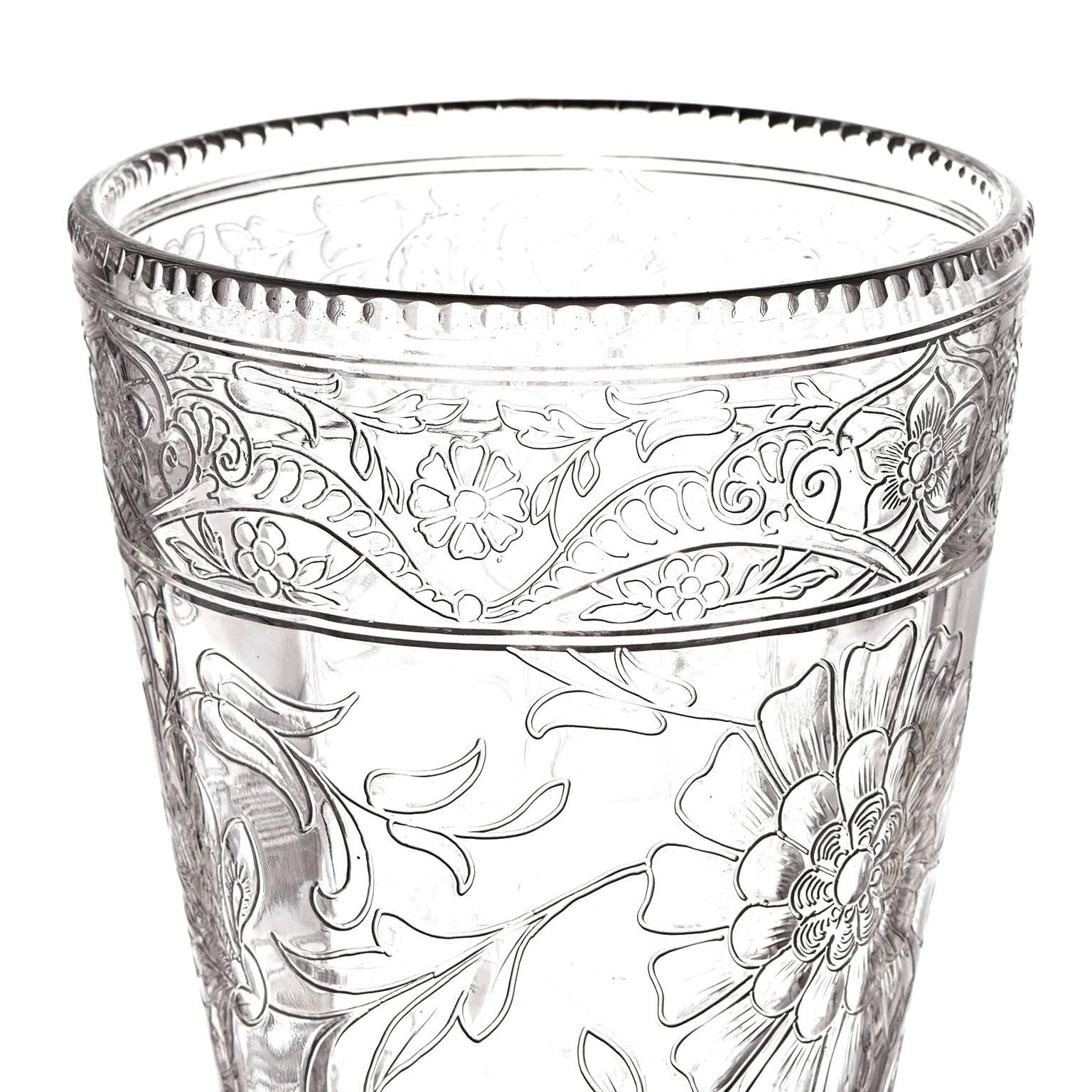 Spektakuläre Art nouveau-Bergkristall-Vase, Thomas Webb (Frühes 20. Jahrhundert) im Angebot