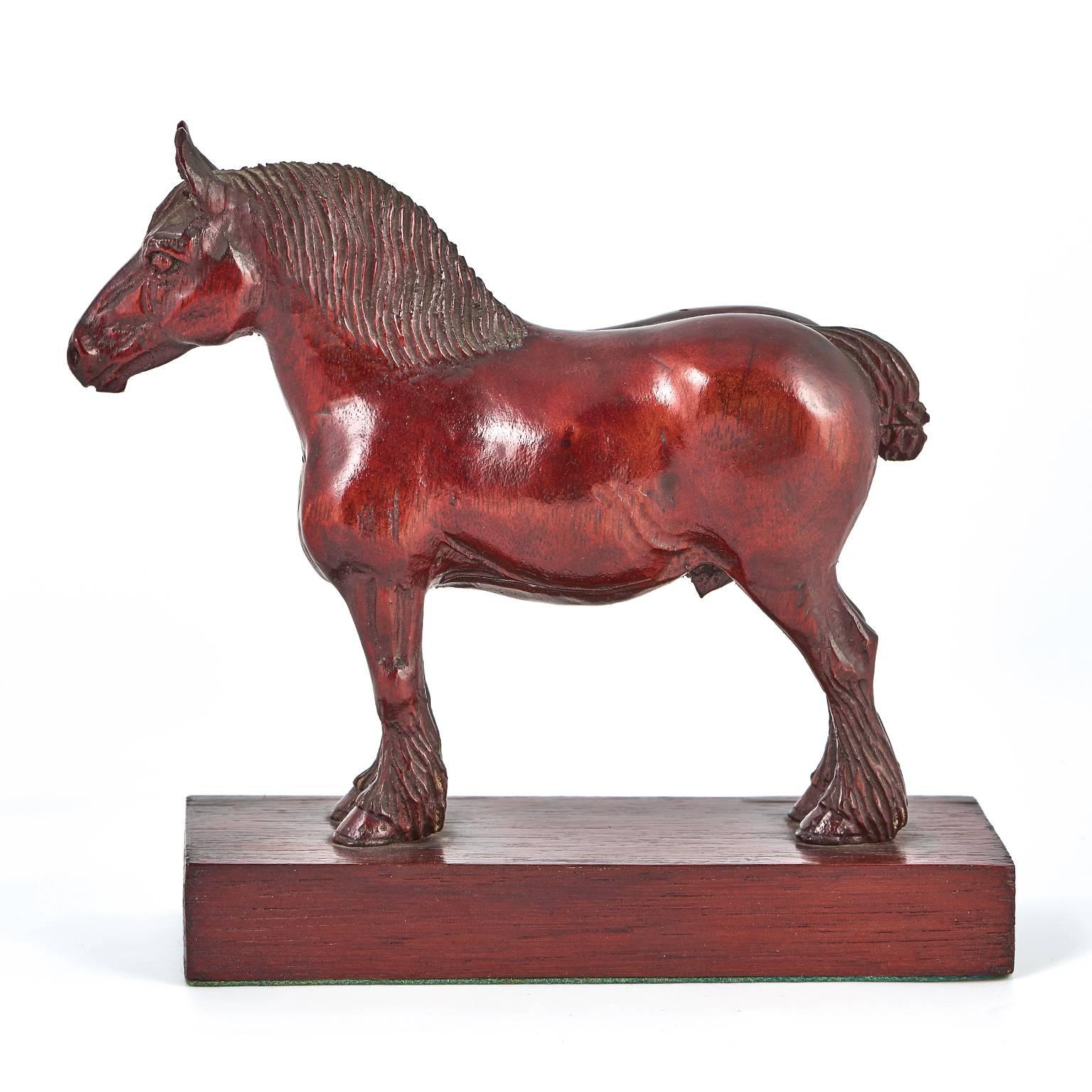 American Folk Art Carved Horse by Peter Giba