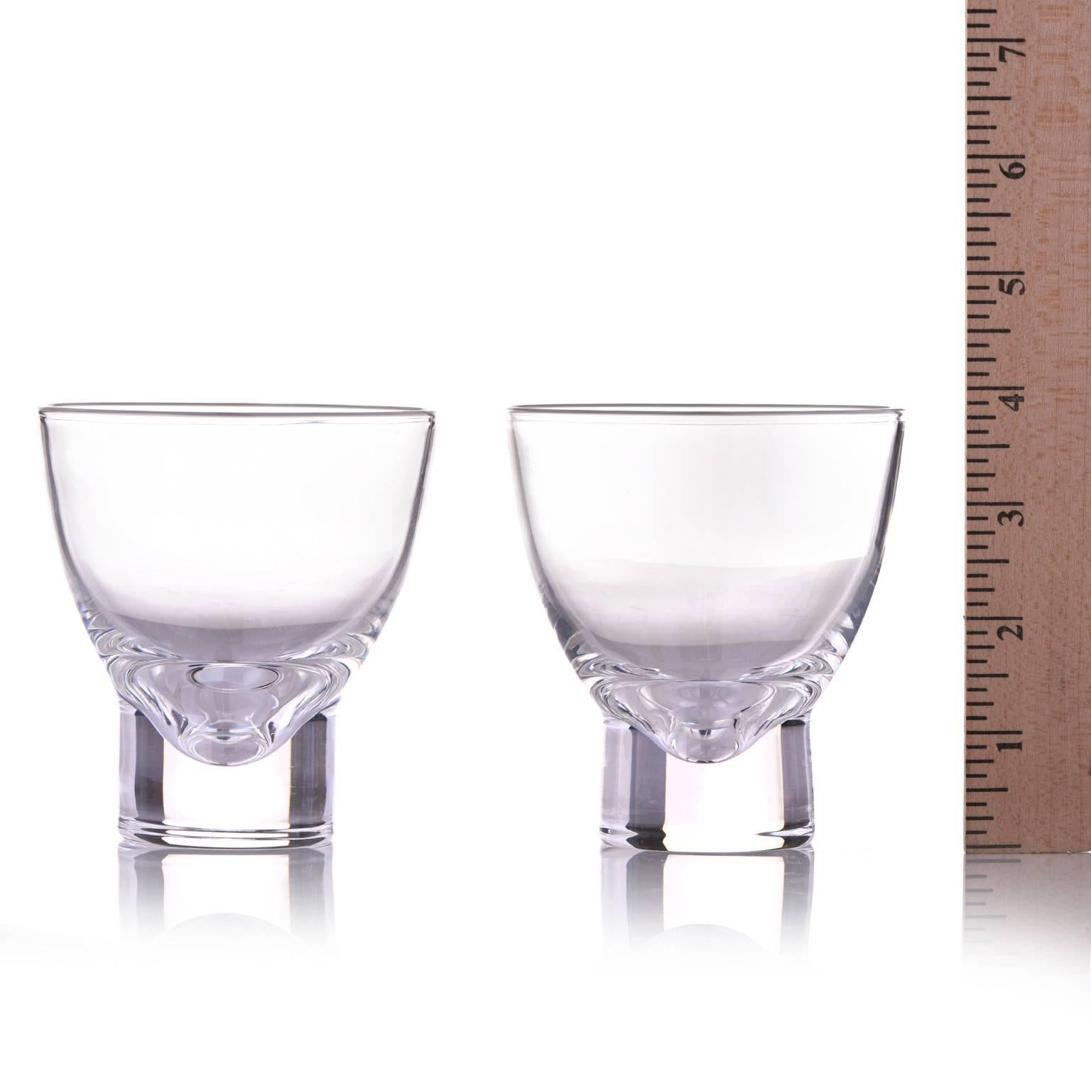 Steuben Set of Six Modernist Cocktail Glasses 1