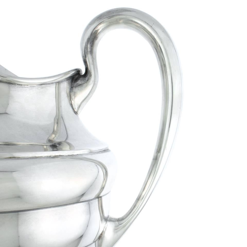 American Art Deco Sterling Water Pitcher