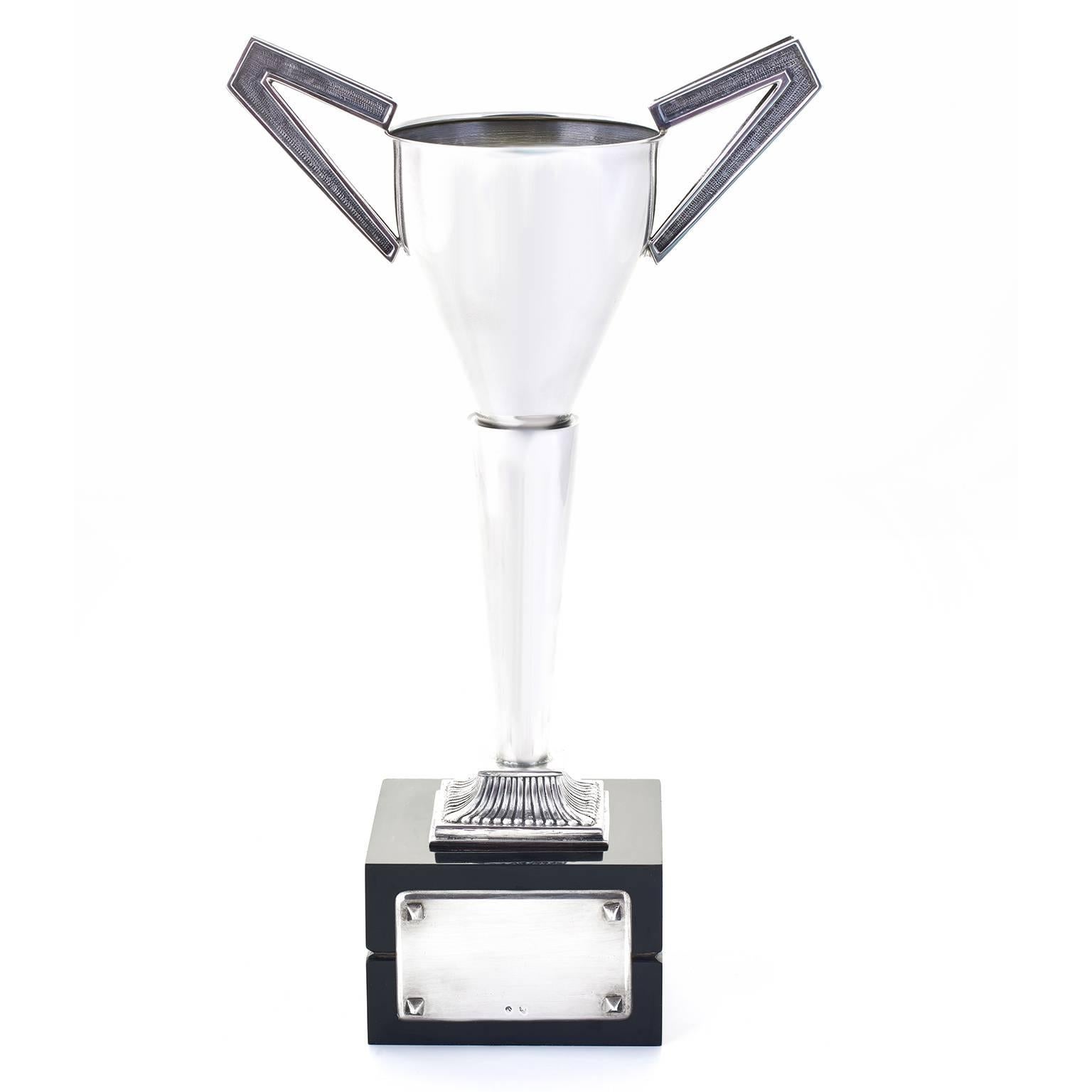 Spanish Incredible Modernist Sterling Trophy, circa 1970s