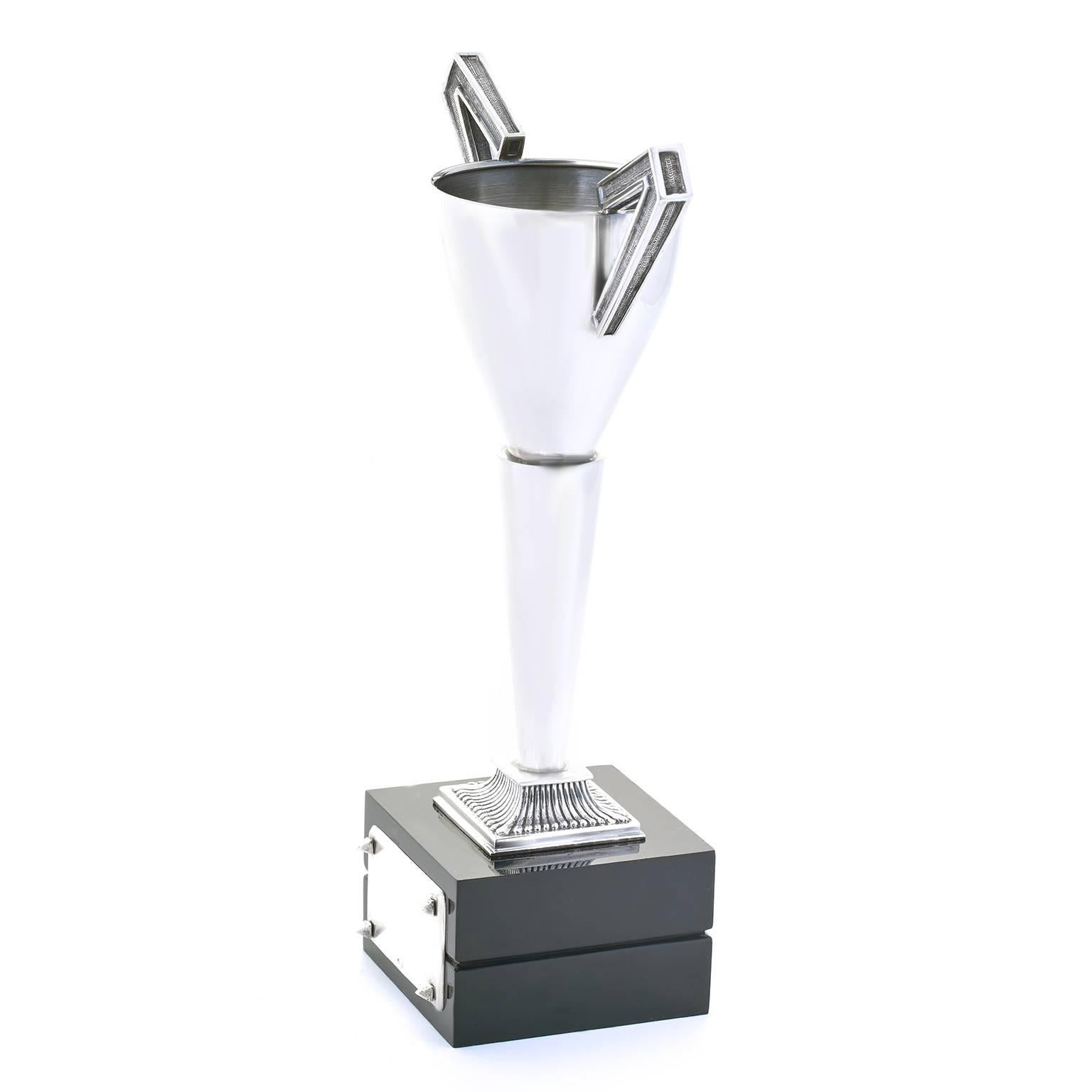 Incredible Modernist Sterling Trophy, circa 1970s In Excellent Condition In Litchfield, CT