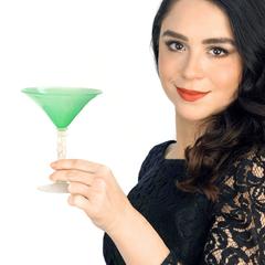 Steuben Art Deco Jade Grüne Martinigläser aus Jade