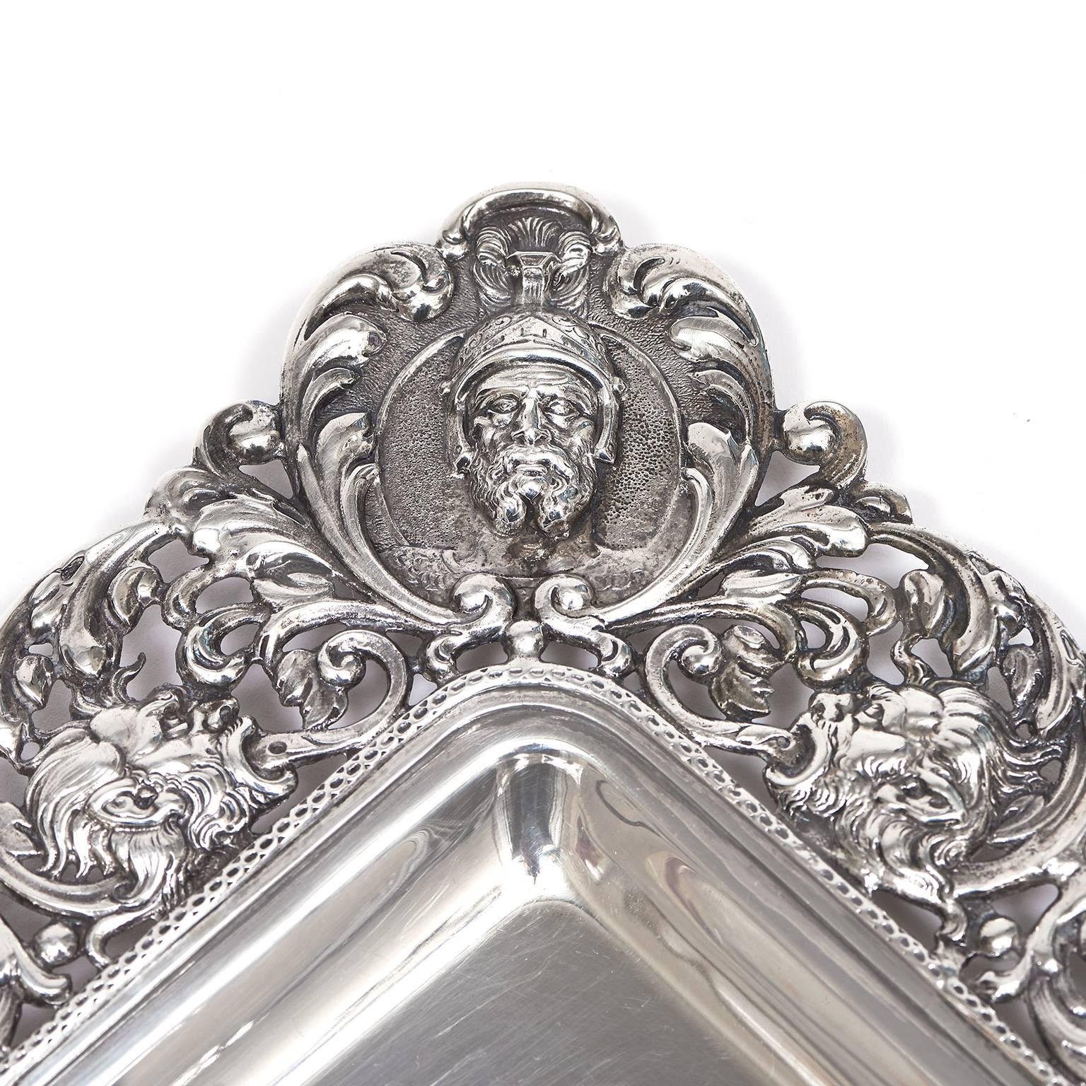 Spanish Fabulous Rocaille Sterling Tray