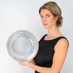 Twelve Sterling Chargers by Concord Silversmiths, Ltd