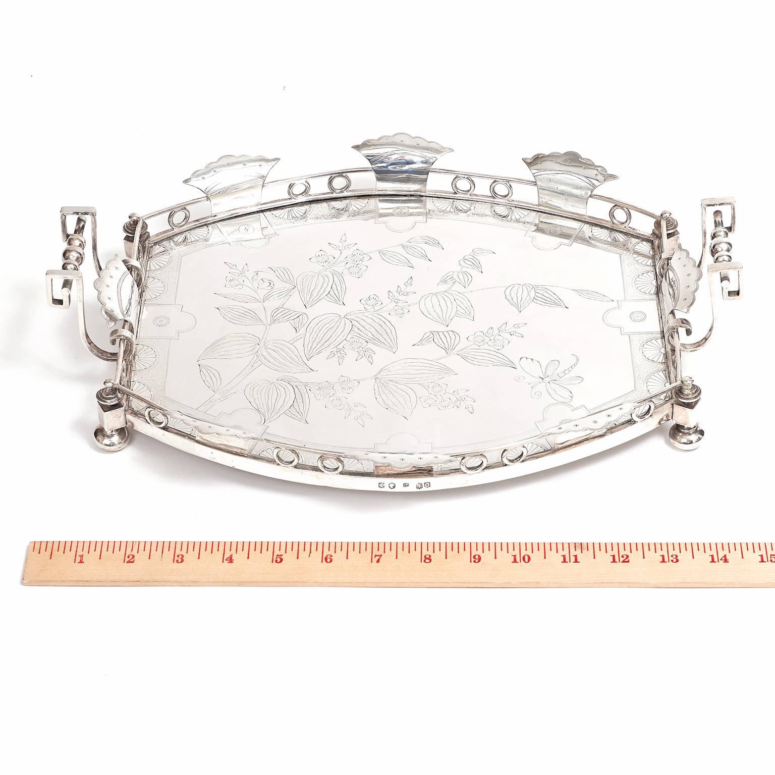 19th Century Arts & Crafts Sterling Tray