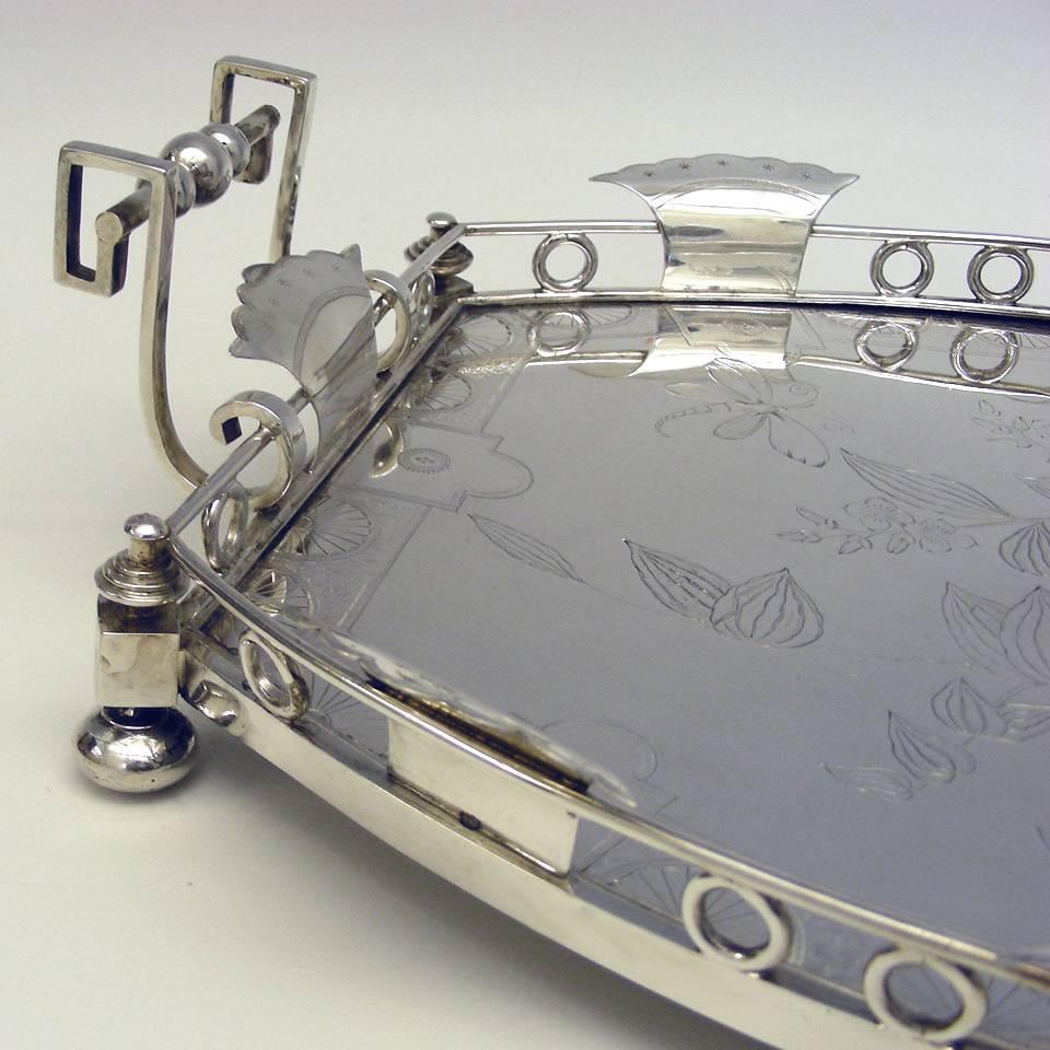 Arts & Crafts Sterling Tray 1