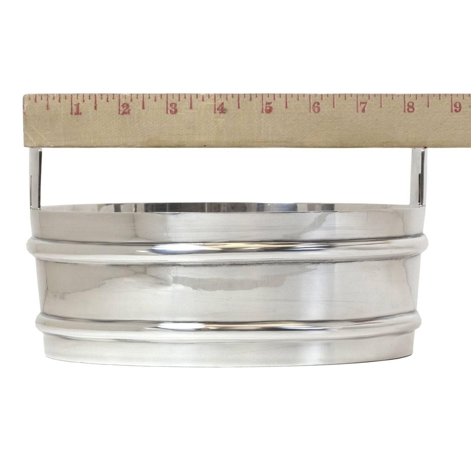 Mid-Century Modern Tiffany & Co. Sterling Stave Tub Motif Ice Bucket