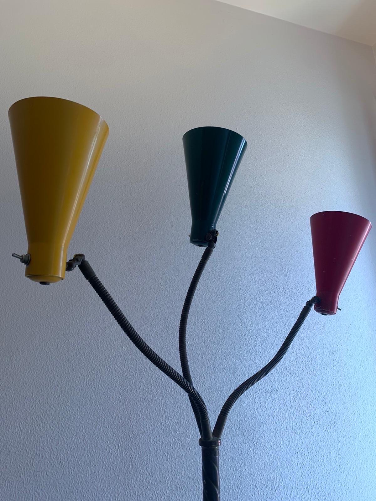Vintage floor lamp by Giuseppe Ostuni for Oluce, 1950s For Sale 2