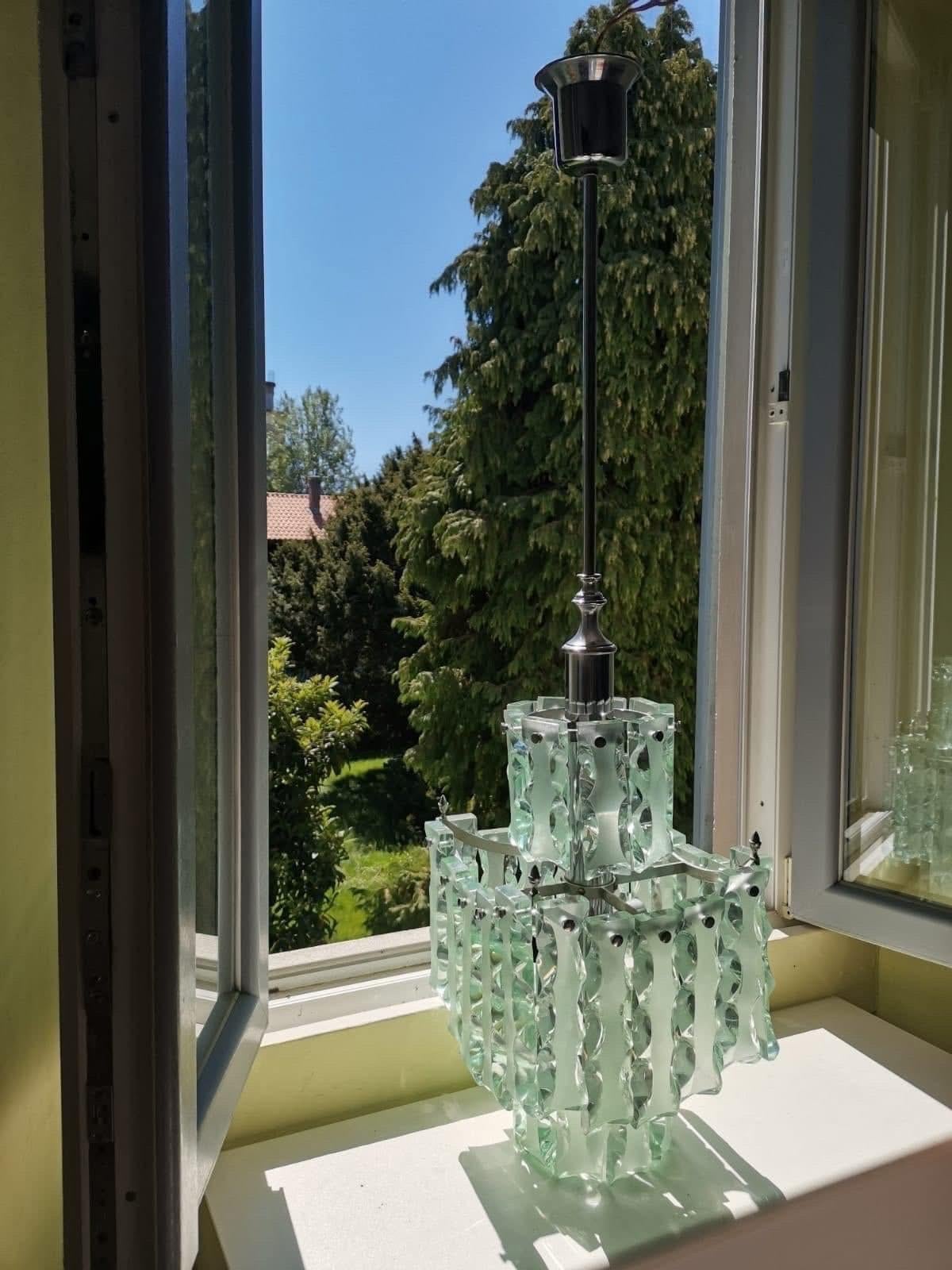 Lustre Fontana arte Zero Quattro Milan 1960. en vente 3