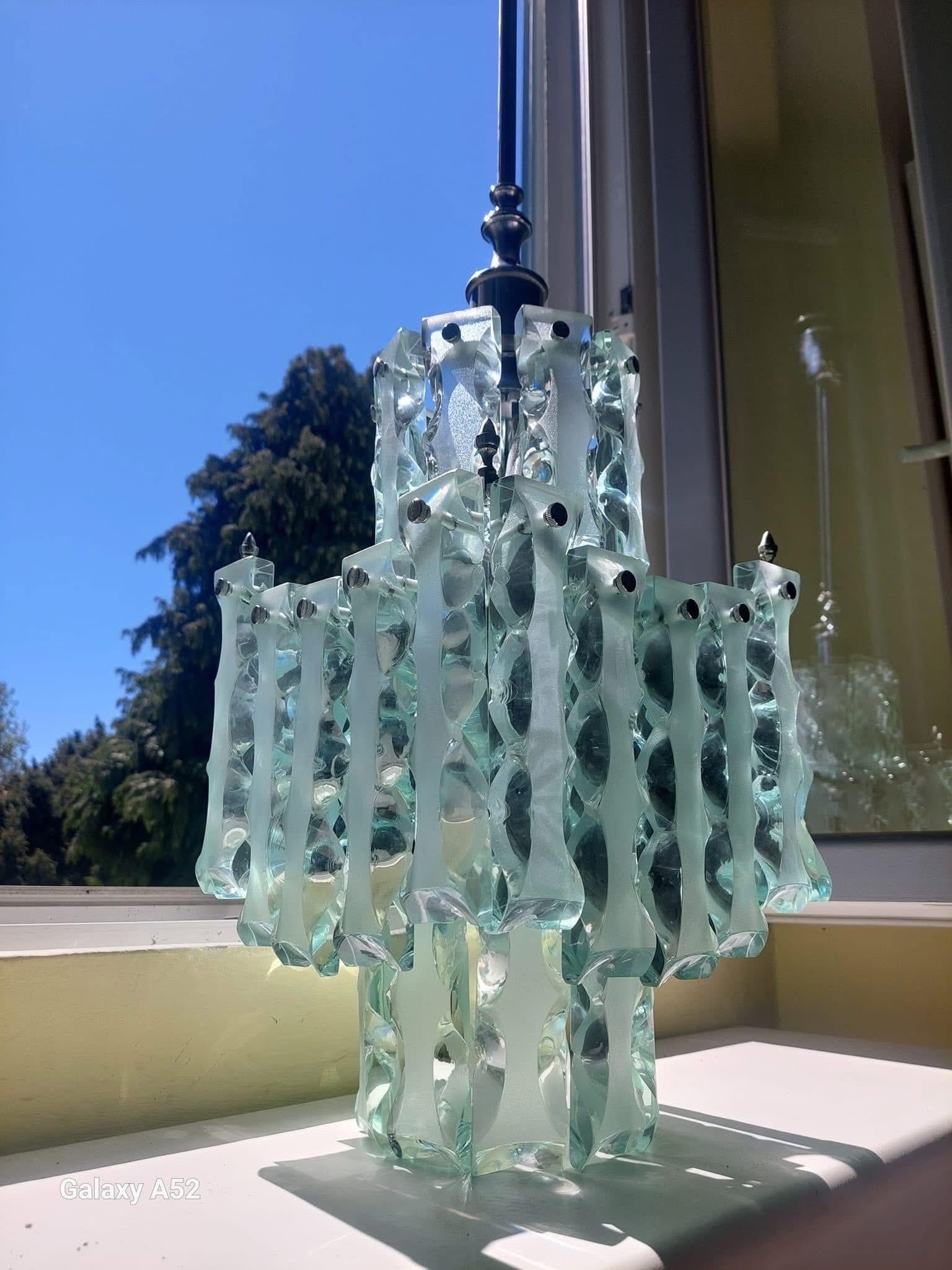 Lustre Fontana arte Zero Quattro Milan 1960. en vente 4