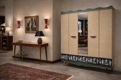 Armadio con specchio di Umberto Mascagni, Italia del Medioevo 1950