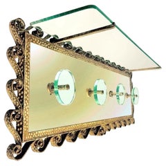 Perchero de pared Pierluigi Colli  para Cristal art gold años 50 del siglo XX.