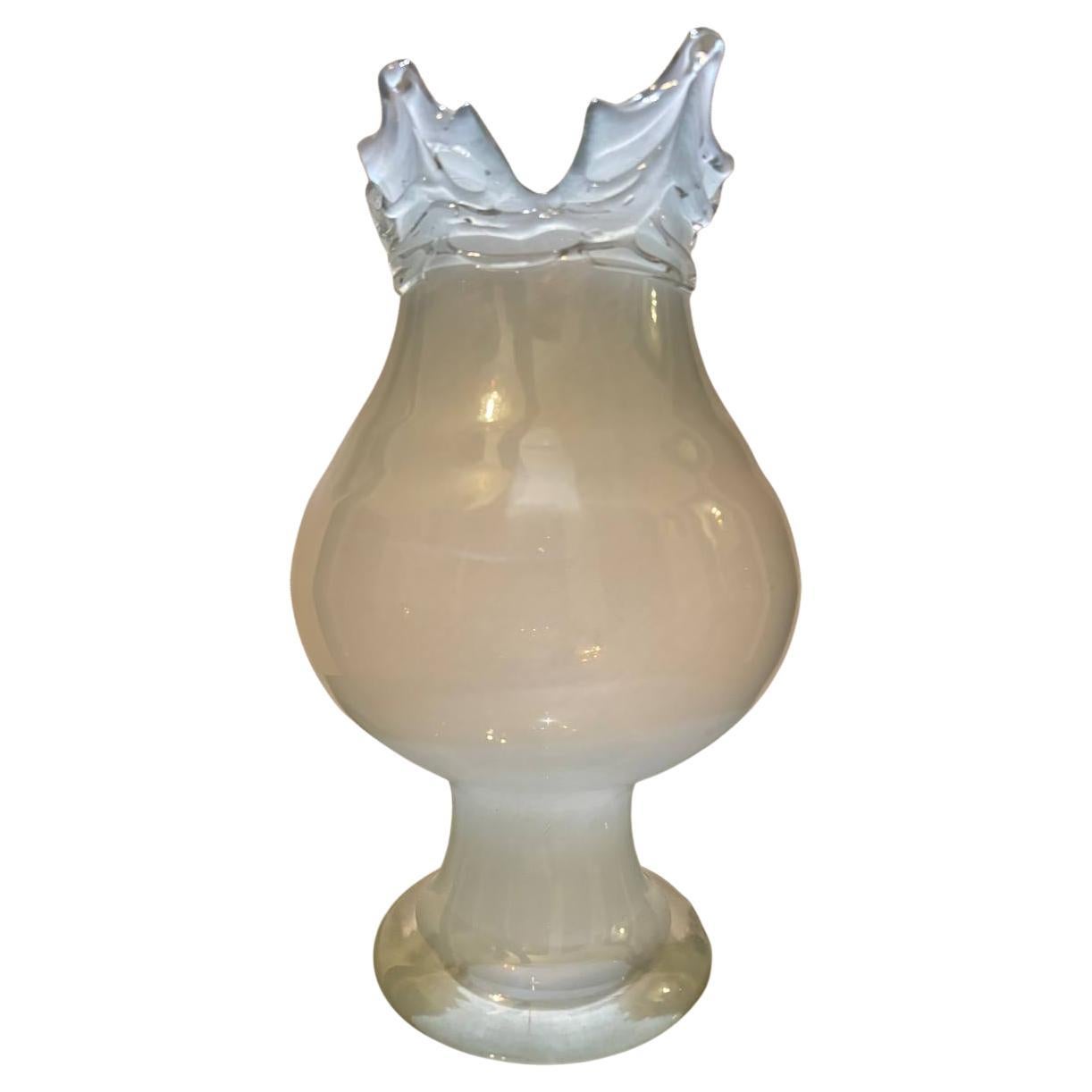 Vase Ercole Barovier  schillernde Schirme aus Muranoglas aus den 1940er Jahren