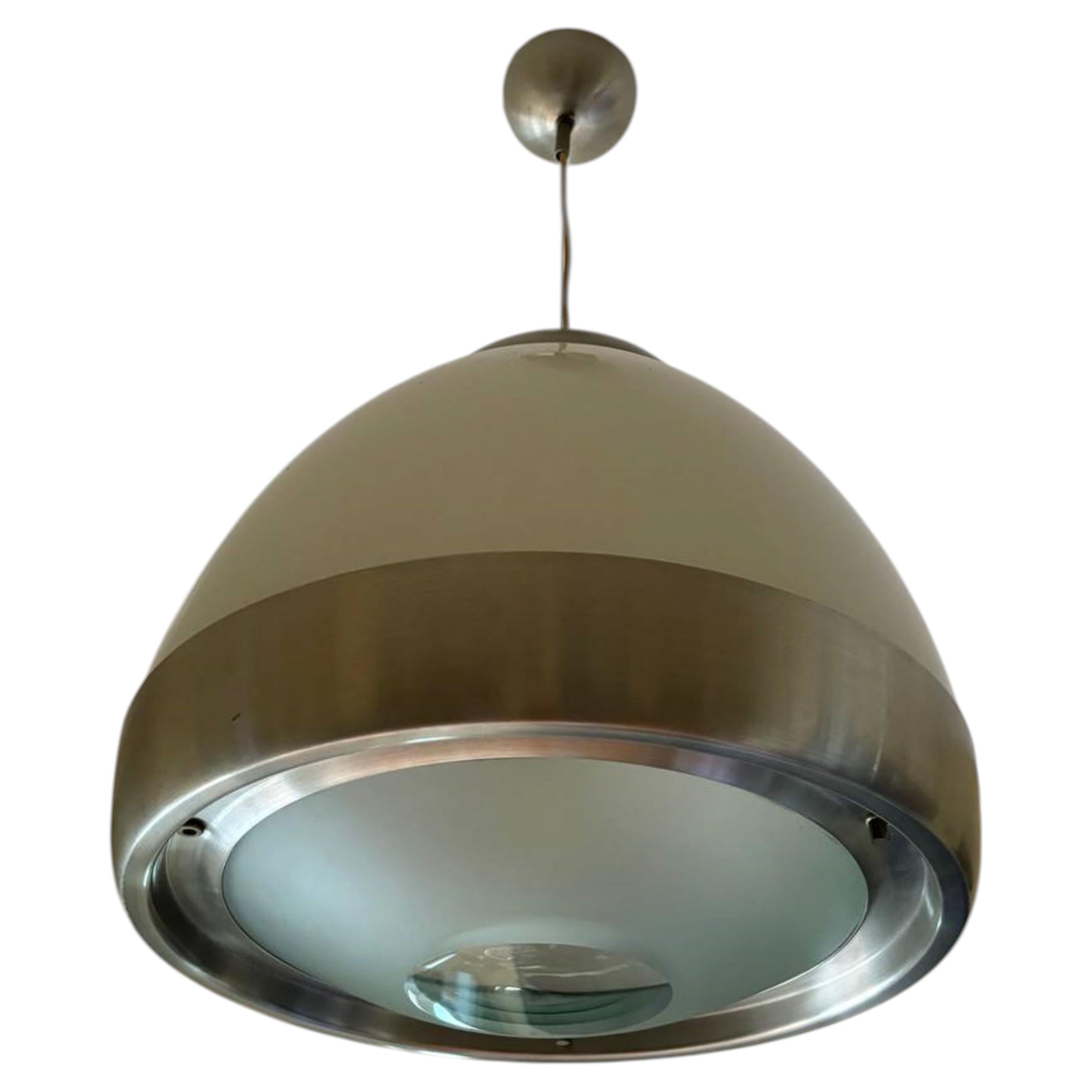 Chandelier by Pia Guidetti Crippa for Lumi, ''a lens'' Italy, 1960s