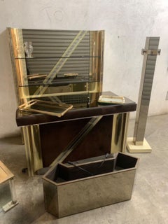Mobile Bar  altes Hollywood-Regency-Set aus den 1970er Jahren.