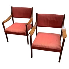 Ico Parisi Armchairs for Cassina (Attributed) - Elegant Mahogany, Mid-Centu Design
