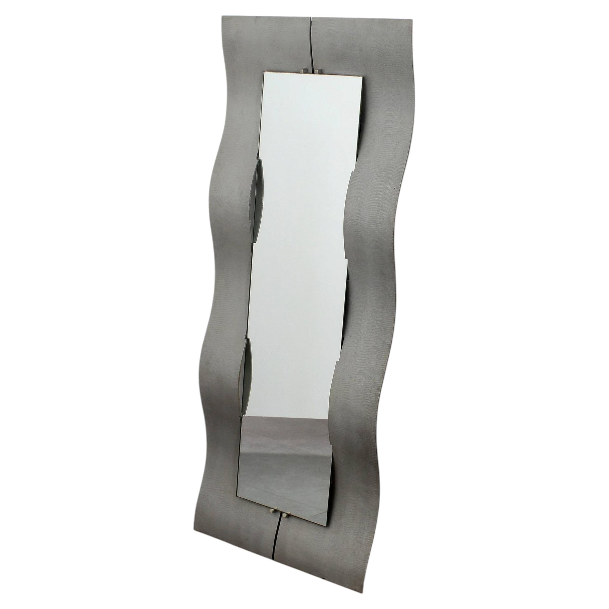 Sculptural Italian Mid-Century Wall Mirror by Lorenzo Burchiellaro