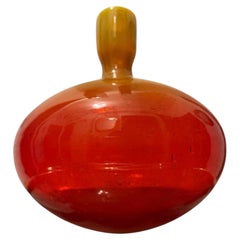 1970s "Alicja" Glass Bottle Vase by Zbigniew Horbowy for Sudety Glassworks