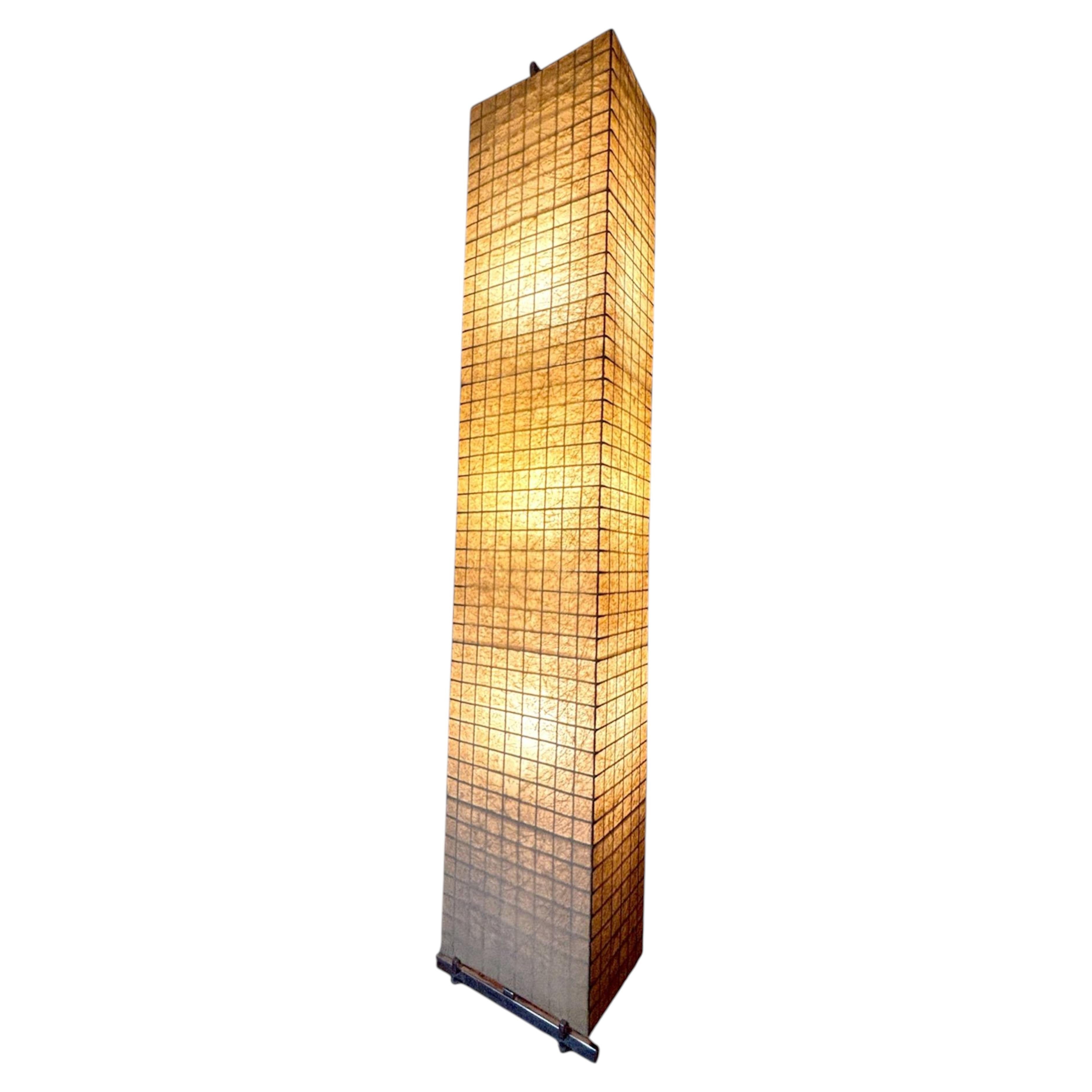 Tobia Scarpa Flos Custom “Skyscraper” Cocoon Floor Lamp, 1960s For Sale