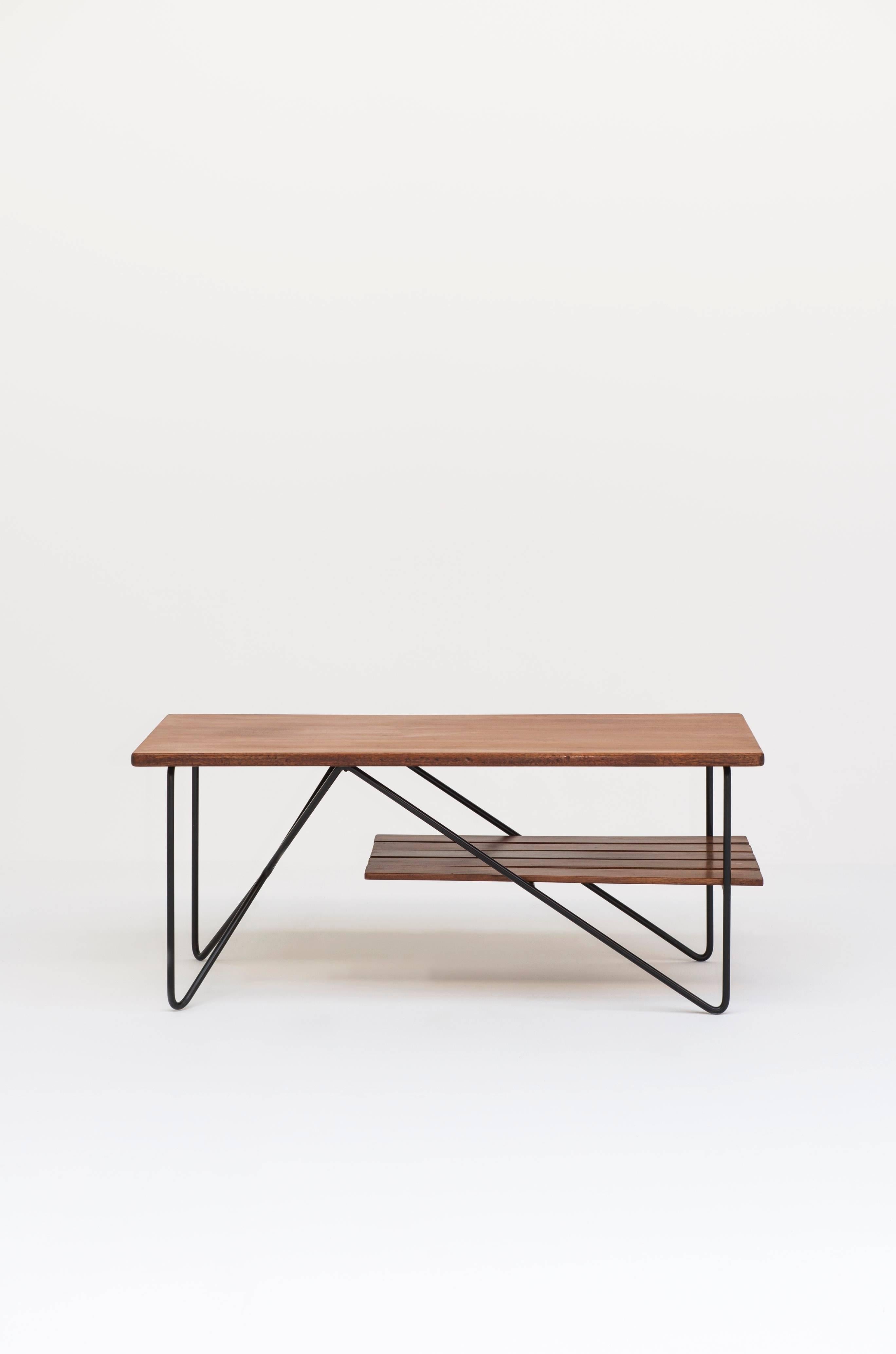 Mid-20th Century Low Table GC52 by Rene-Jean Caillette, Charron Groupe 4 Edition, 1954 For Sale