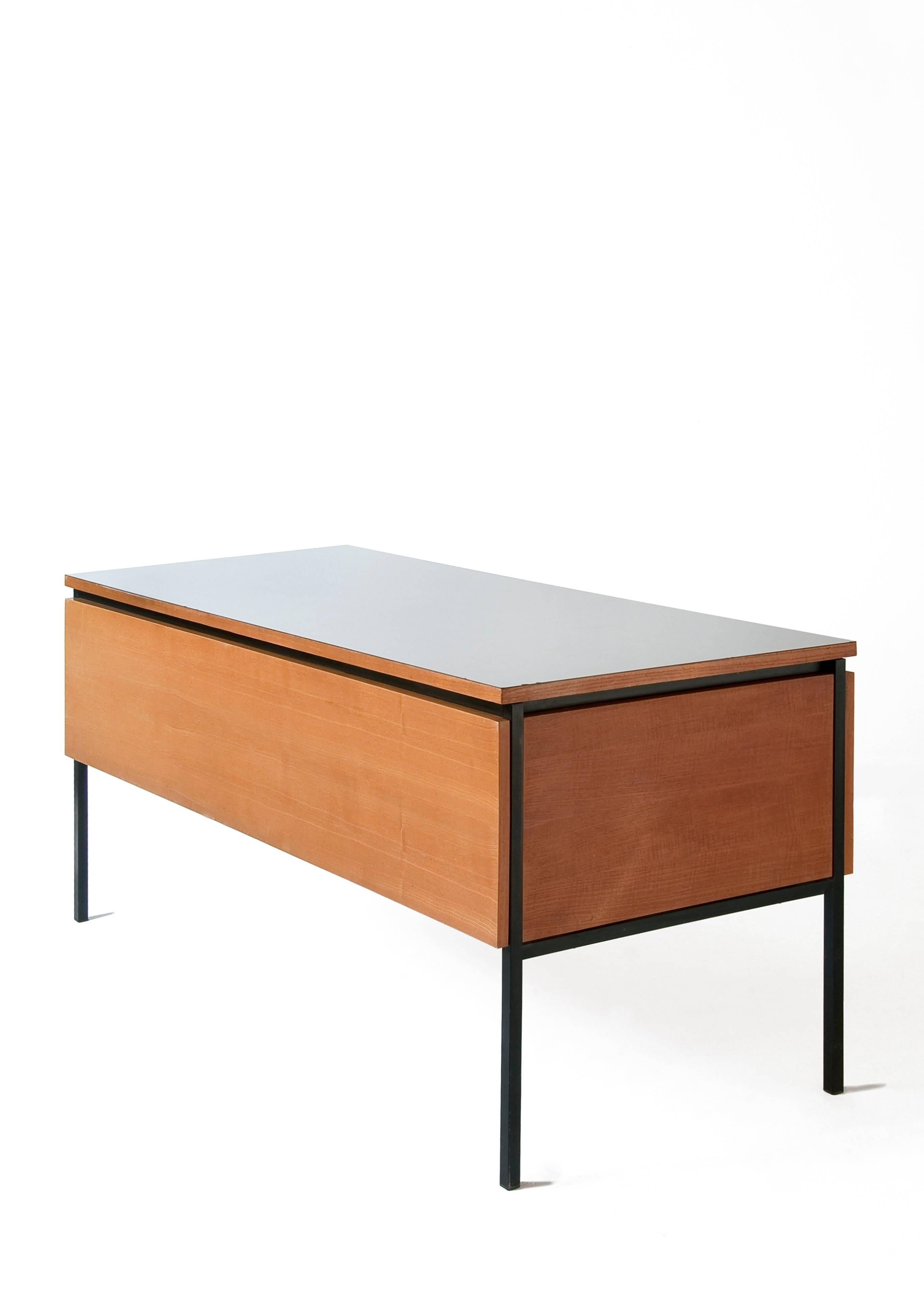 Desk 620 by Pierre Guariche - Minvielle Edition - 1955/1956 In Good Condition For Sale In Paris, FR