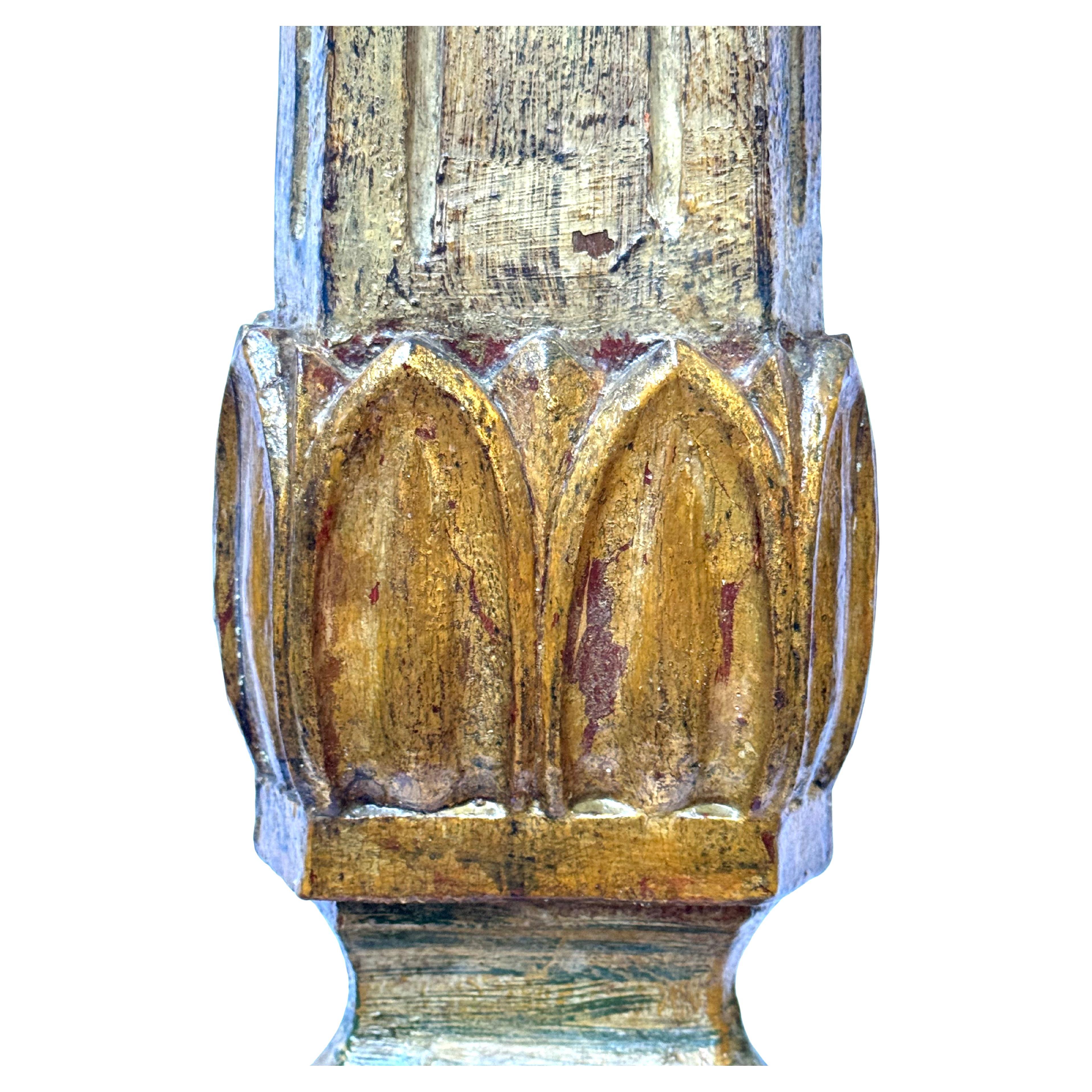 Wood Impressive 19th Century Italian Giltwood  113cm High – Keys of Saint Peter For Sale