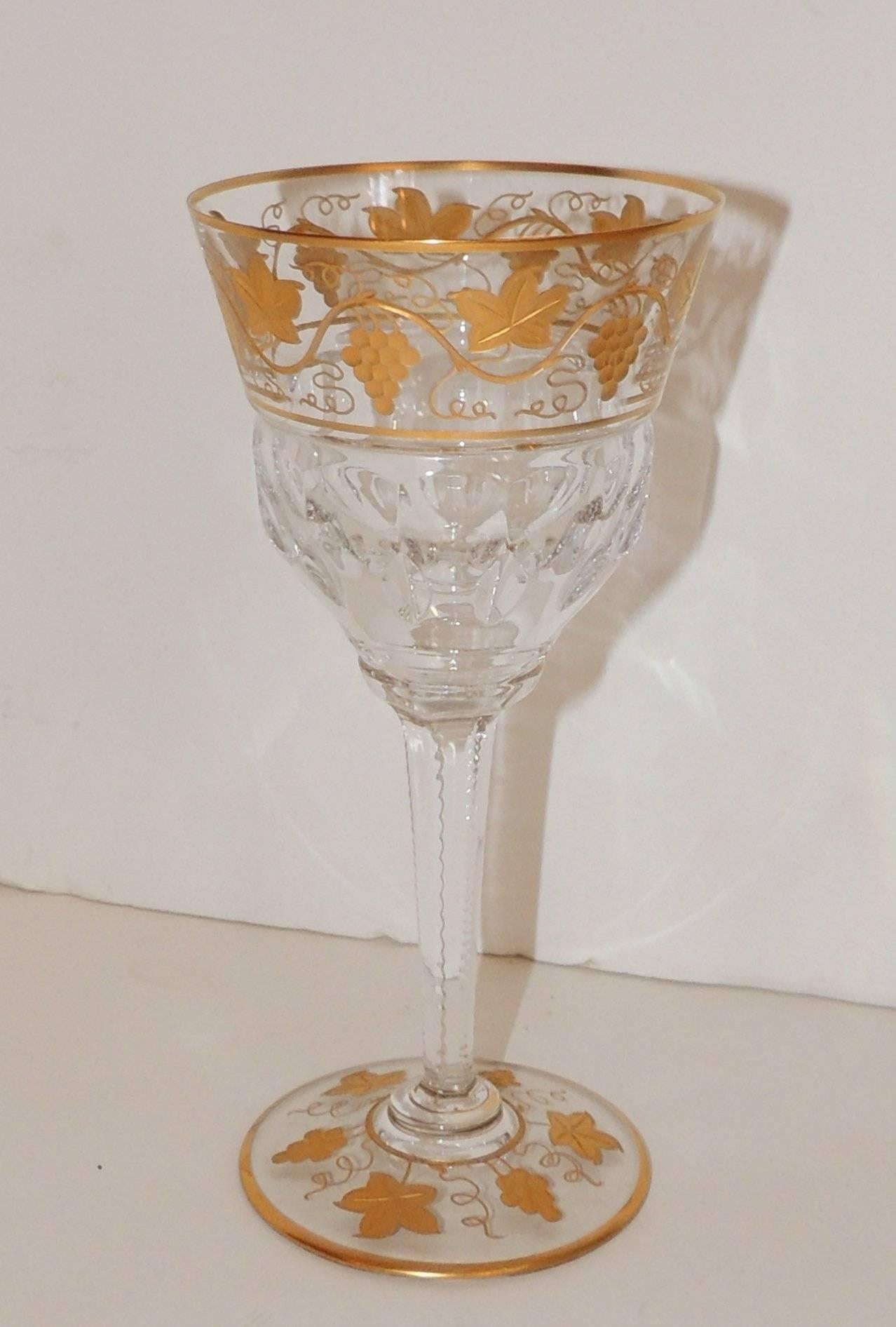 belgian crystal wine glasses