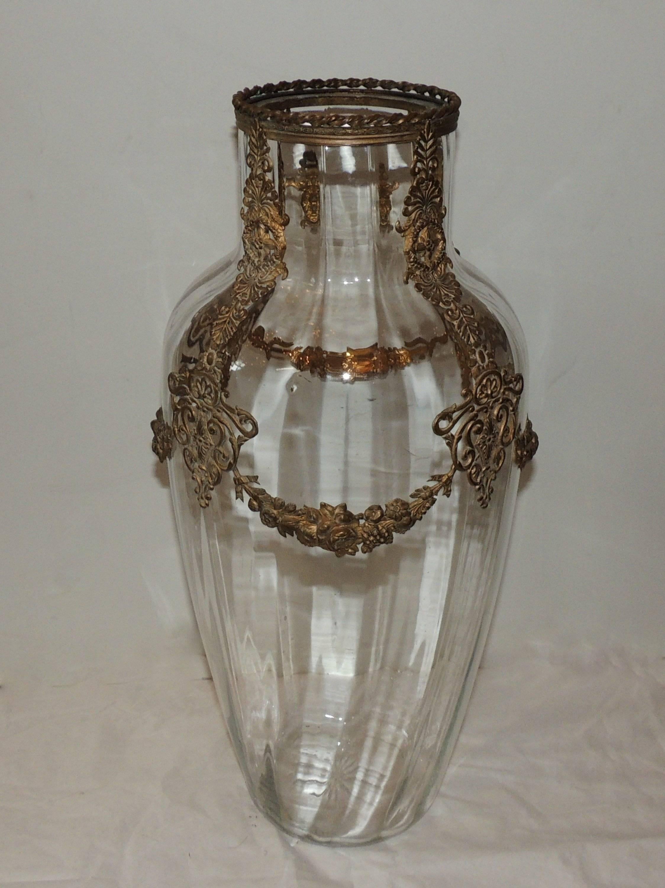 bronze glass vase