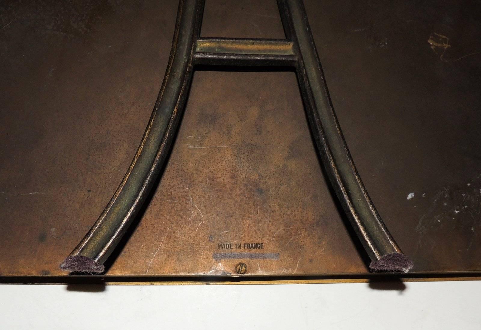 Wonderful French Bronze Cherub Putti Table Wall Beveled Dressing Mirror Frame For Sale 4
