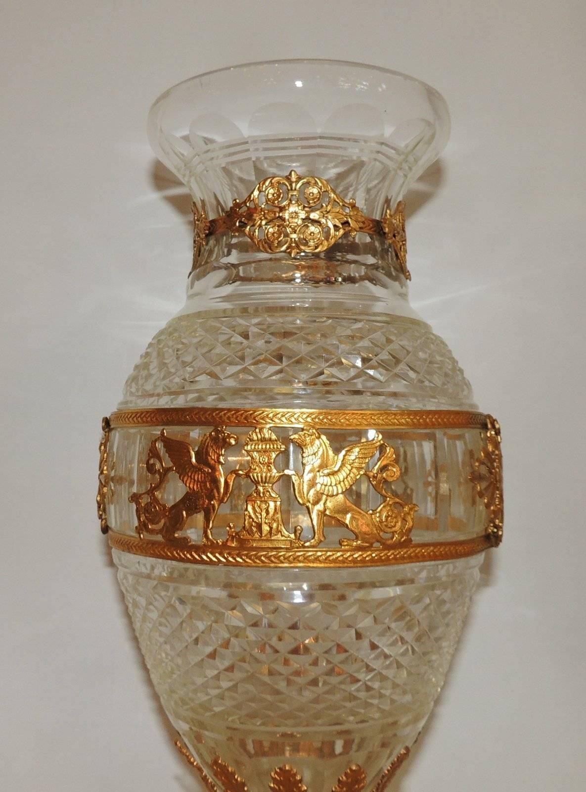 large crystal vases