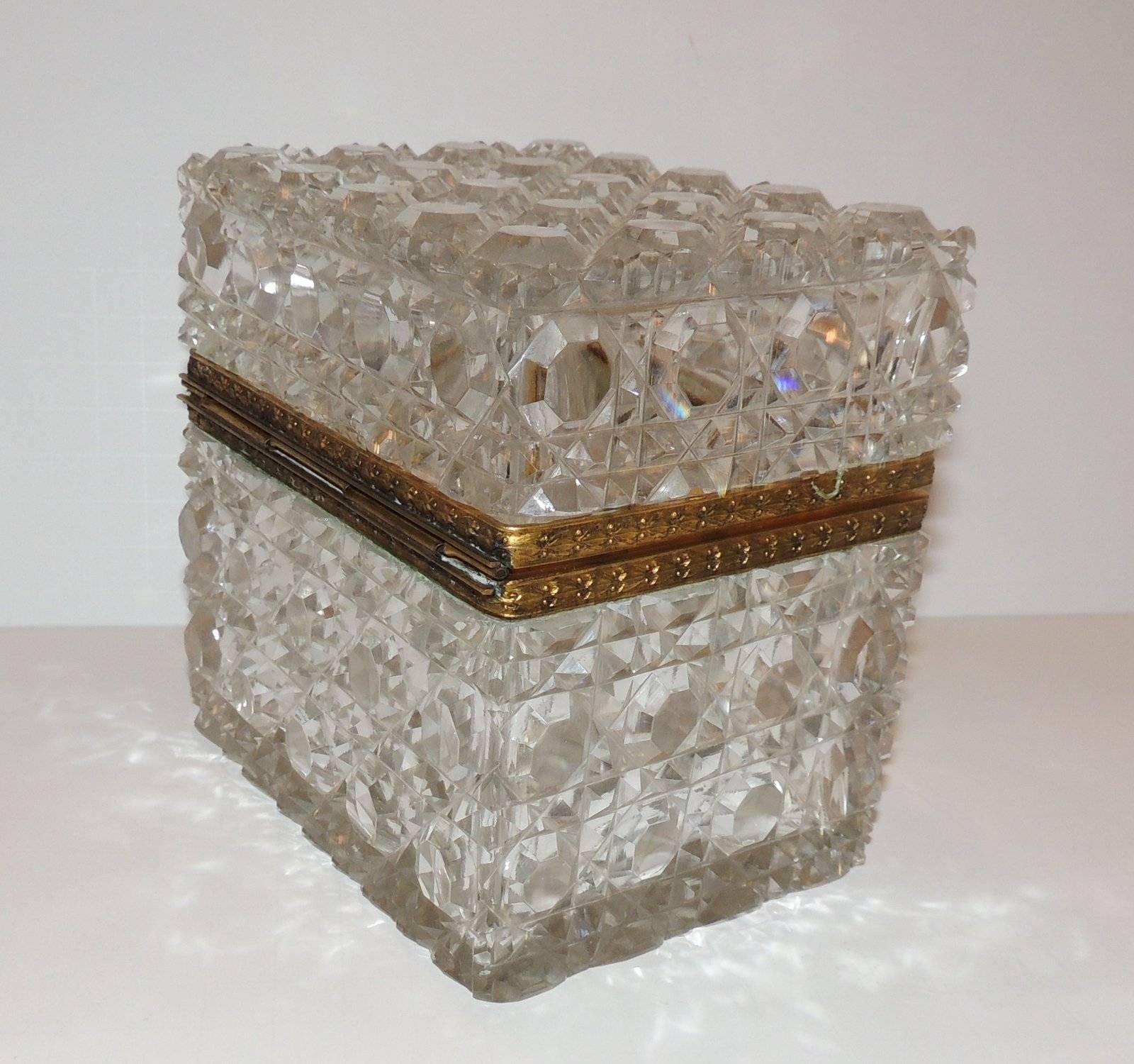 crystal jewelry casket