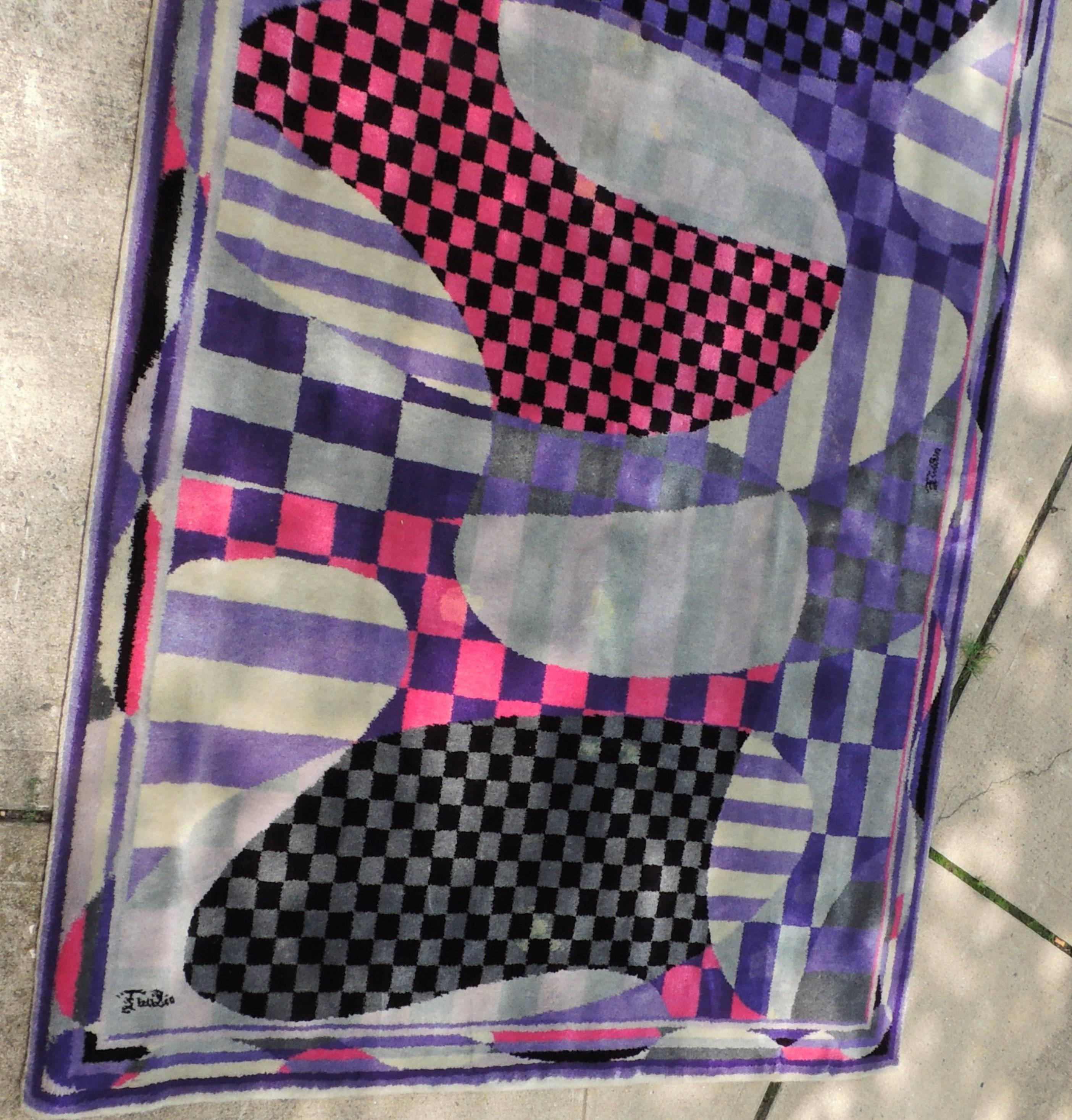Wonderful Rare Vintage Emilio Pucci Mid-Century Retro Funky Art Deco ...