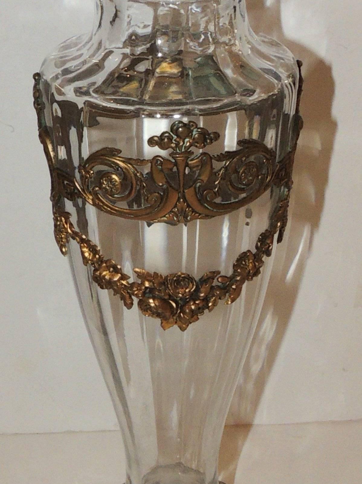 crystal urn vase
