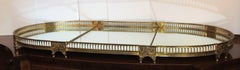 Wonderful French Regency Large Doré Gilt Bronze, Empire Mirrored Plateau