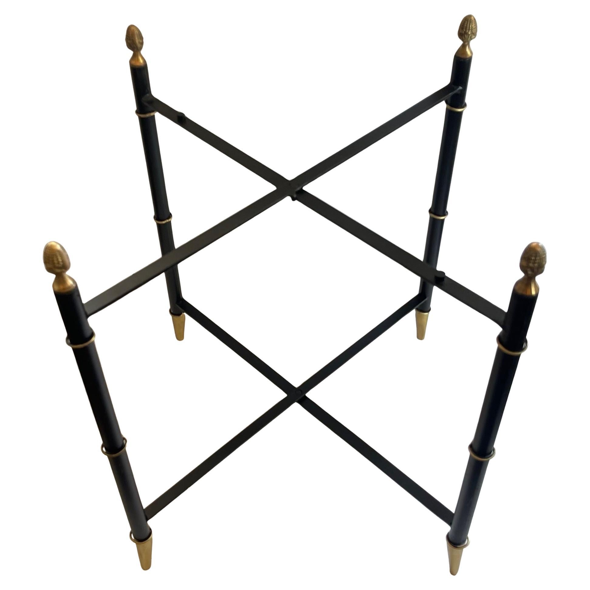 20th Century Wonderful Chinoiserie Bamboo Hand Painted Tole Coffee Cocktail Side Tray Tables For Sale