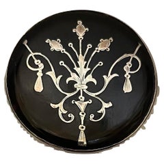 Merveilleux flacon de parfum en cristal taillé en écaille de tortue en argent sterling ancien