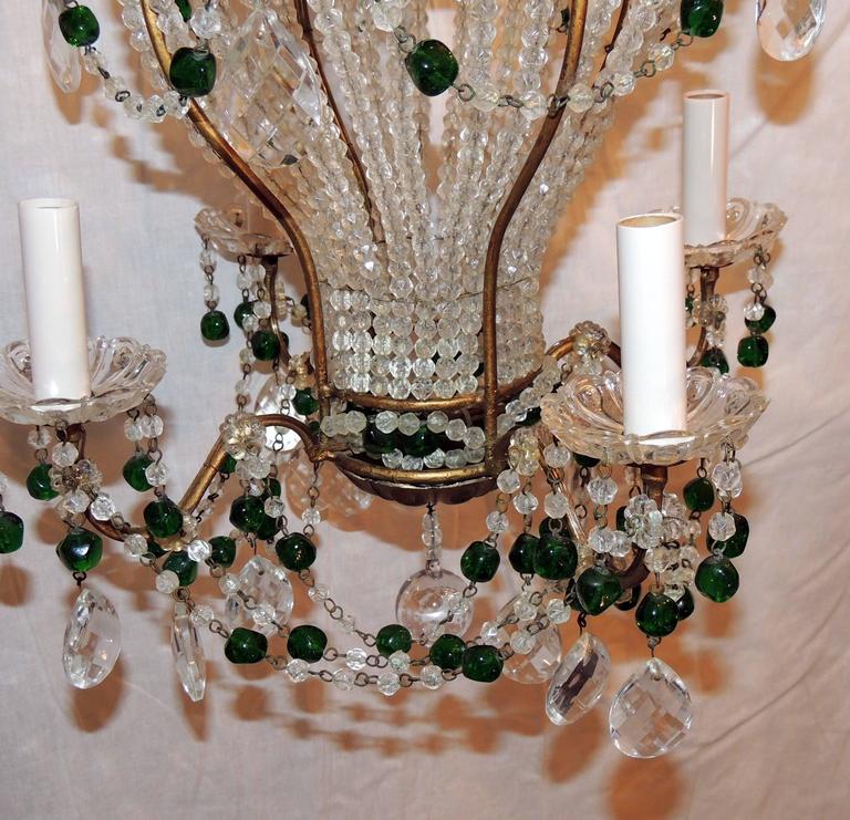 Curated visual reference: Visual Reference: Wonderful Pair Emerald Green Beaded Crystal Hot Air Balloon Chandelier