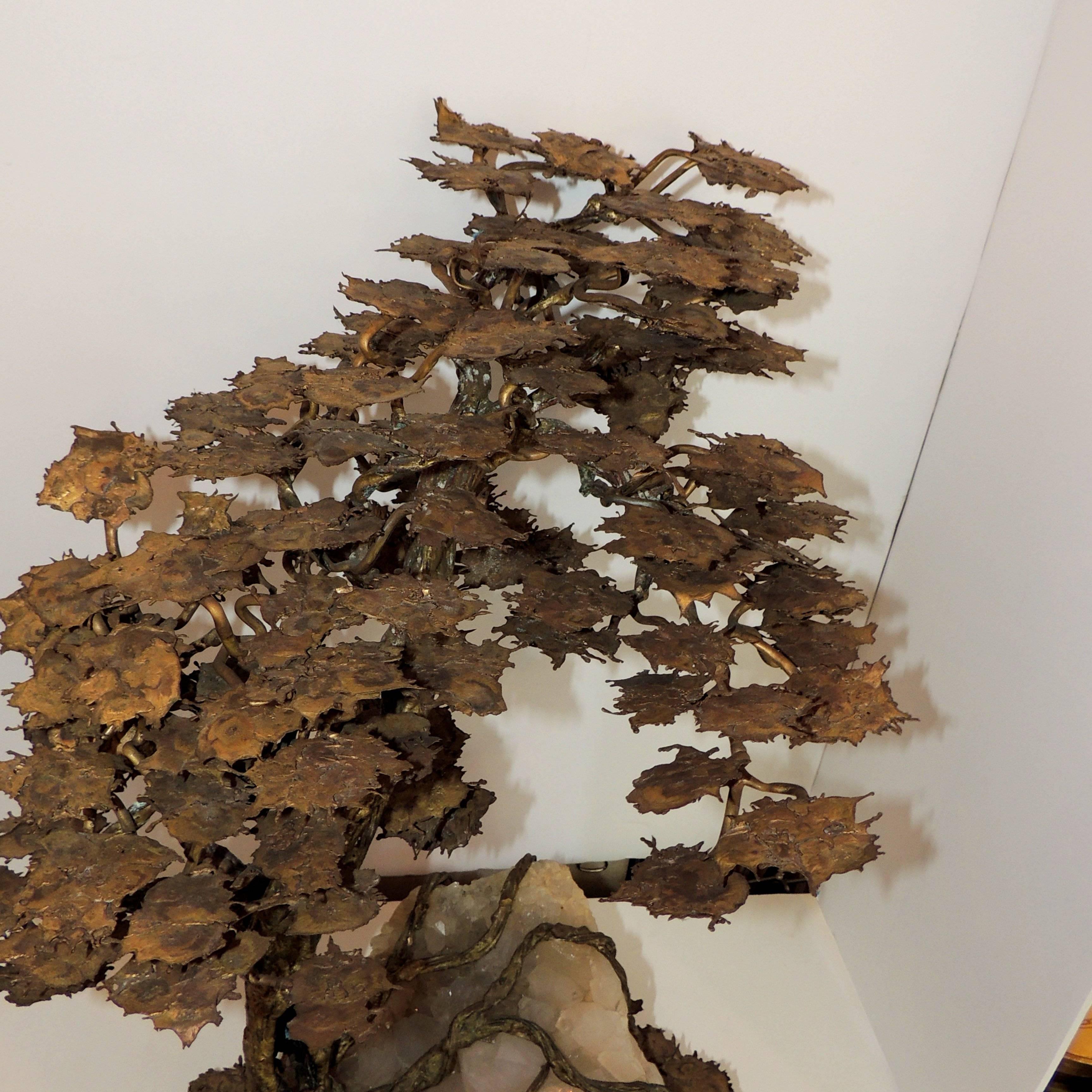 bronze tree sculpture