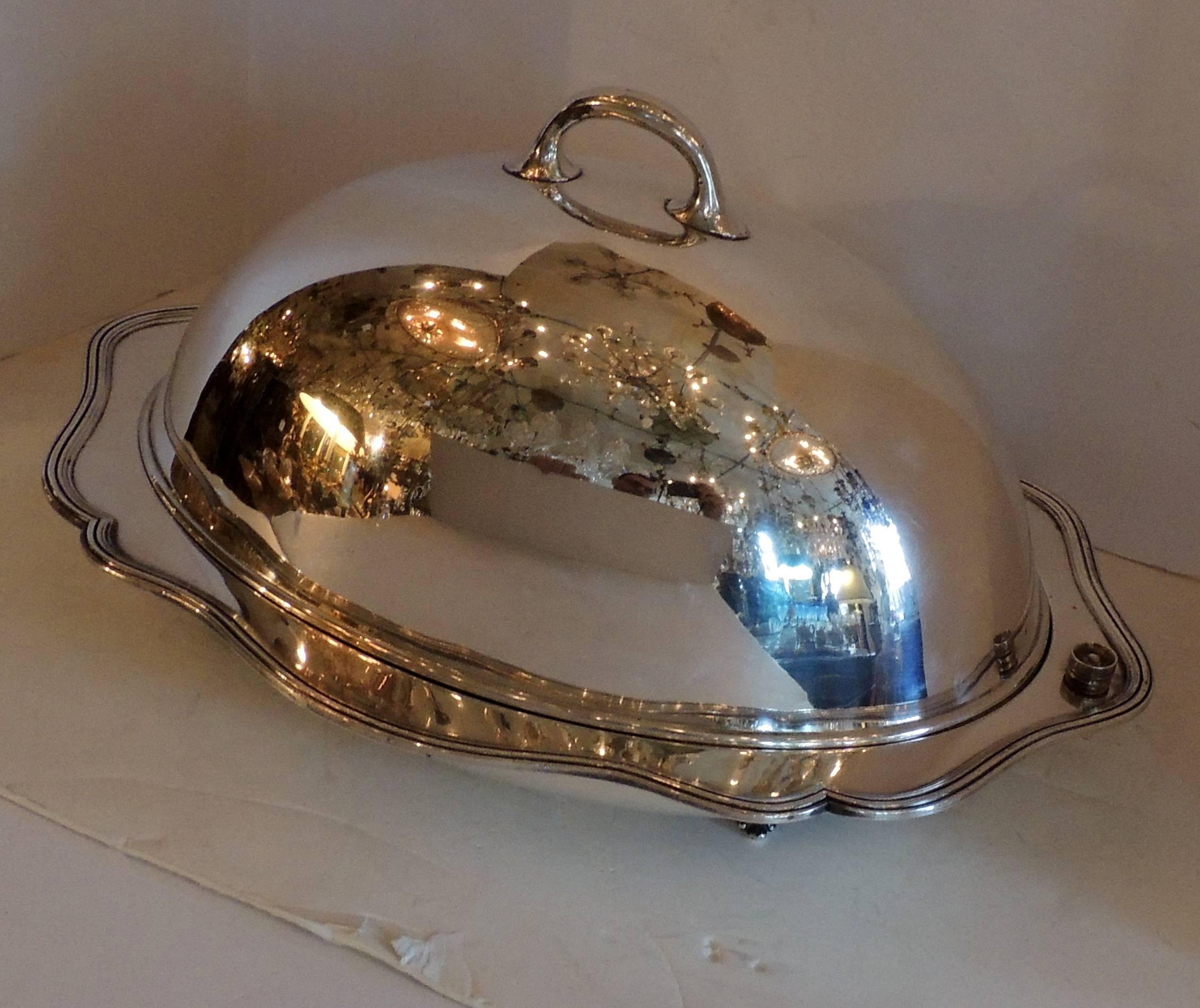 antique silver food domes