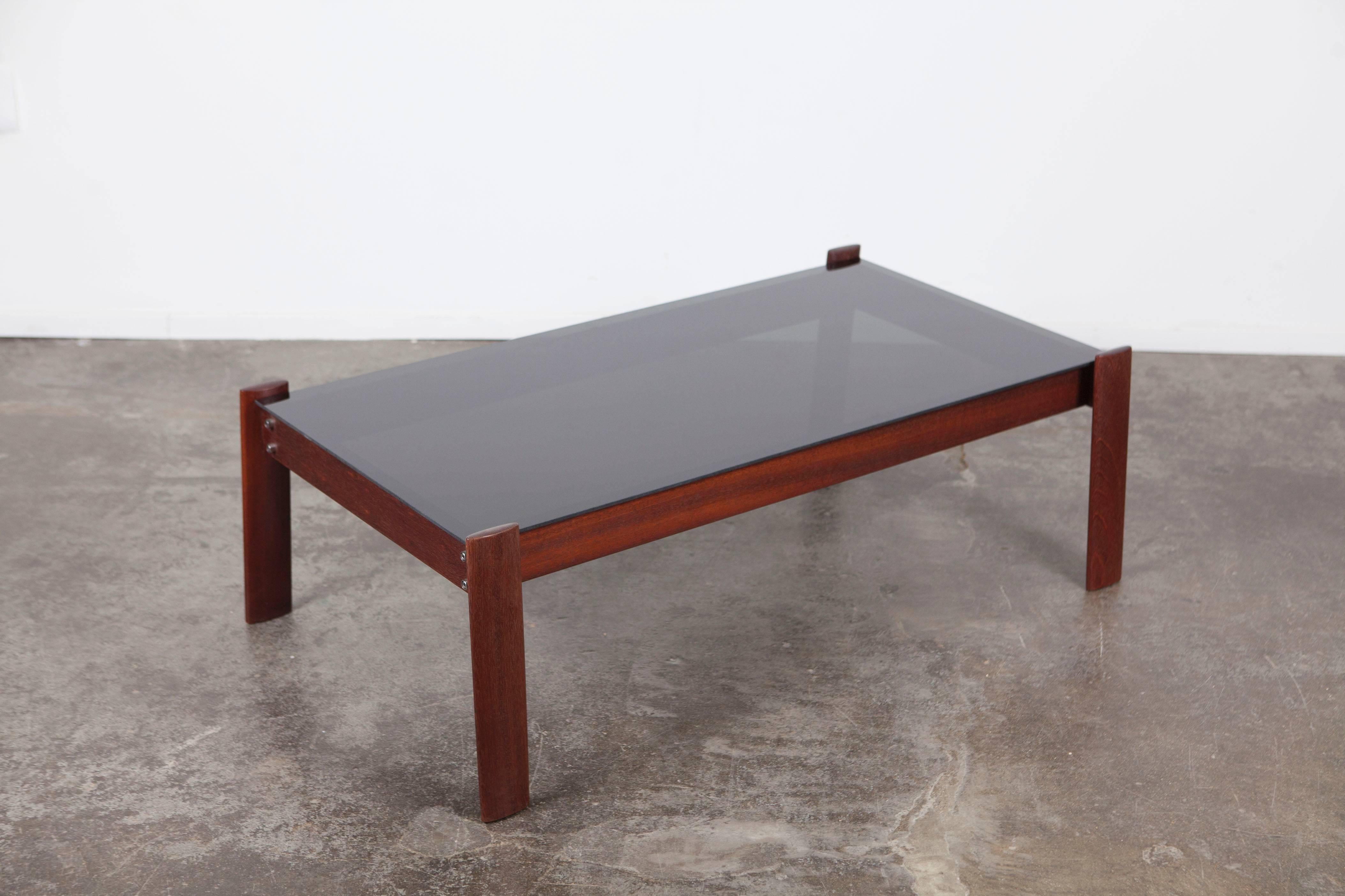 Mid-Century Modern Mid-Century Percival Laffer Rosewood Glass Coffee Table