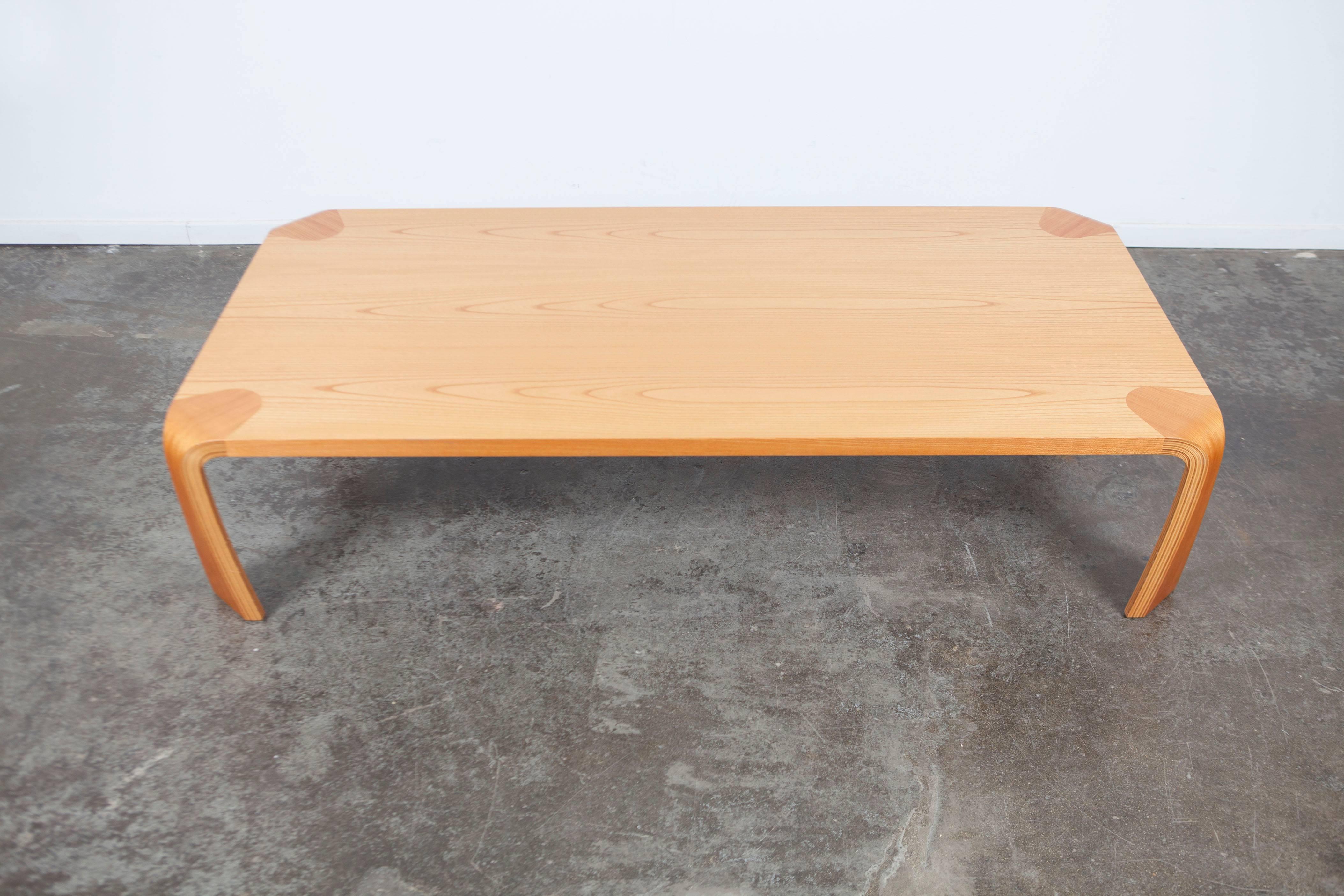 Mid-Century Modern Saburo Inui Mid-Century Bent Wood Coffee Table
