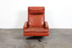 Mid-Century Fredrik Kayser Swivel Lounge Chair