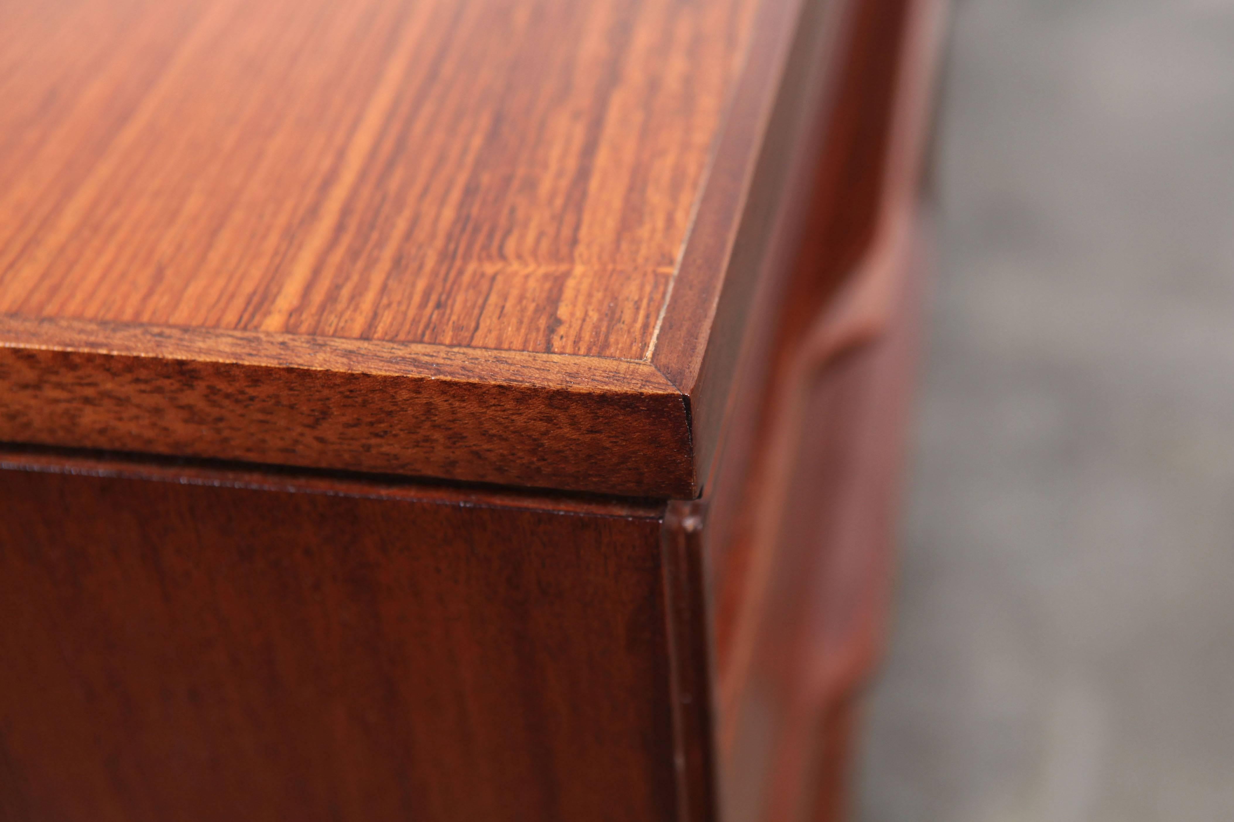 Mid-Century White and Newton Mahogany Desk Vanity 3