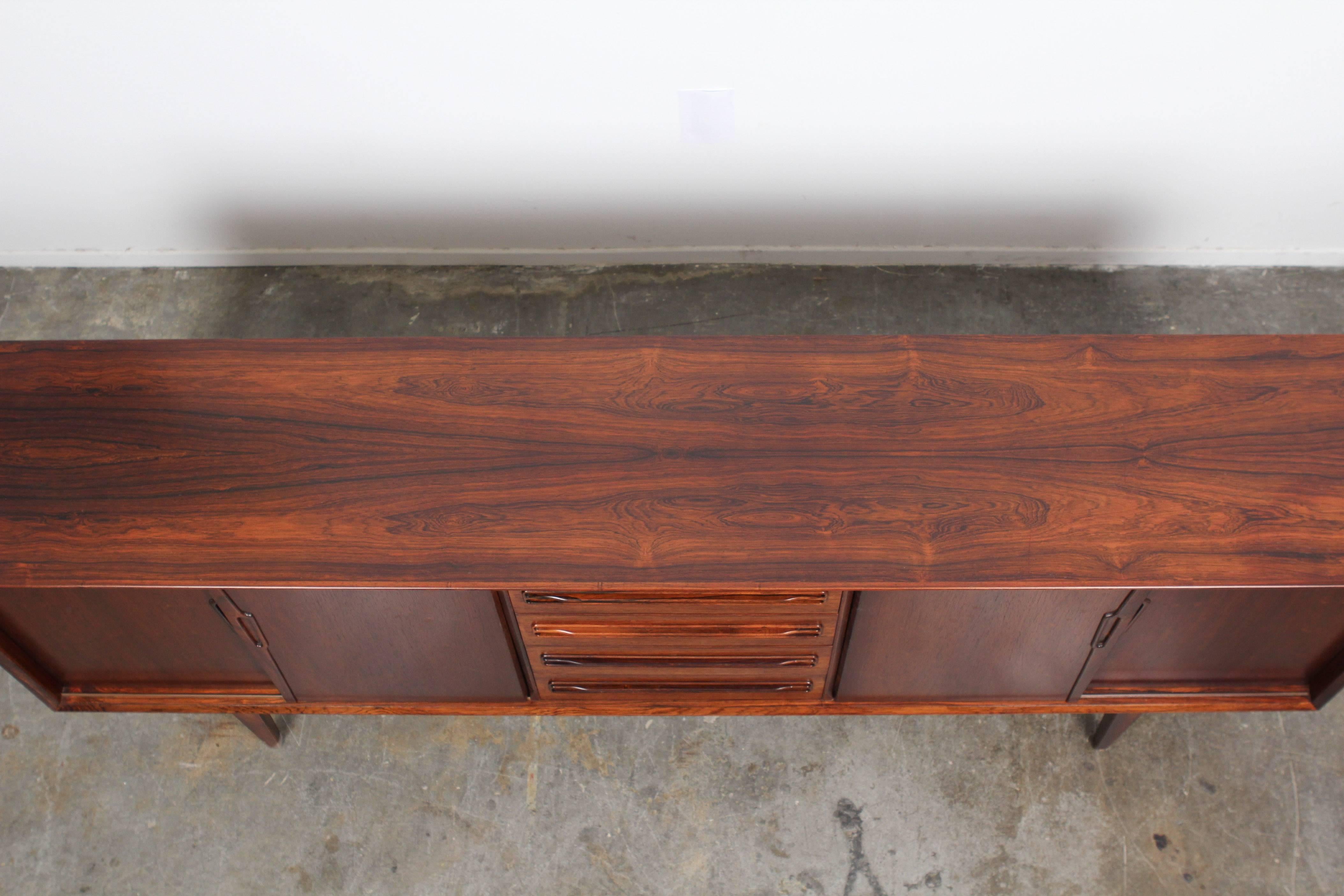 Danish Mid-Century Rosewood Sideboard by Jens Ærthøj In Excellent Condition In North Hollywood, CA