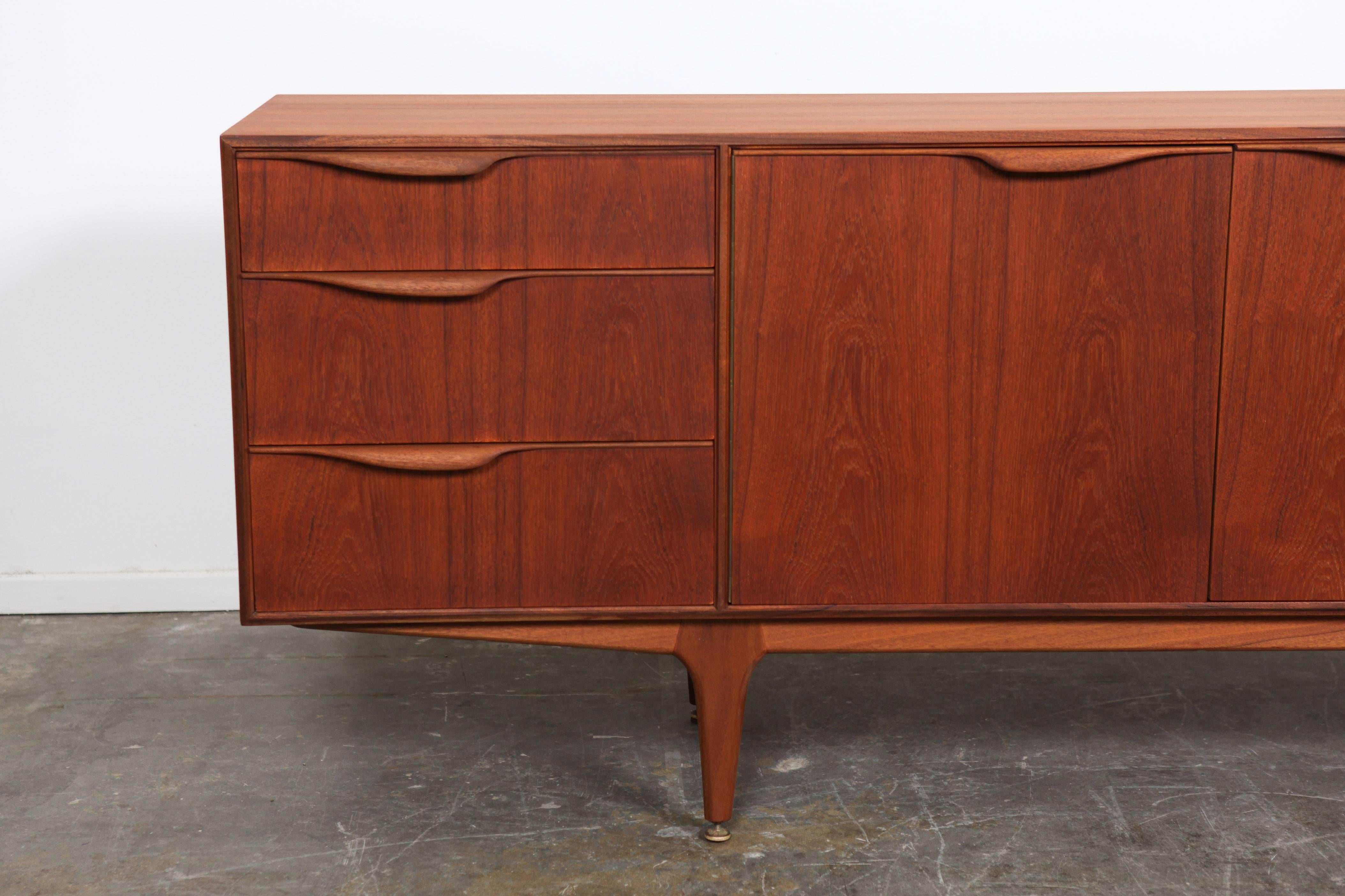 Teak Mid-Century Modern Sideboard by A.H. McIntosh In Excellent Condition In North Hollywood, CA